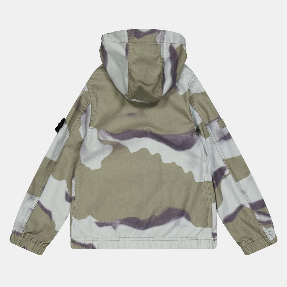 Stone Island Kids' Camo Desert Military-Inspired Parka