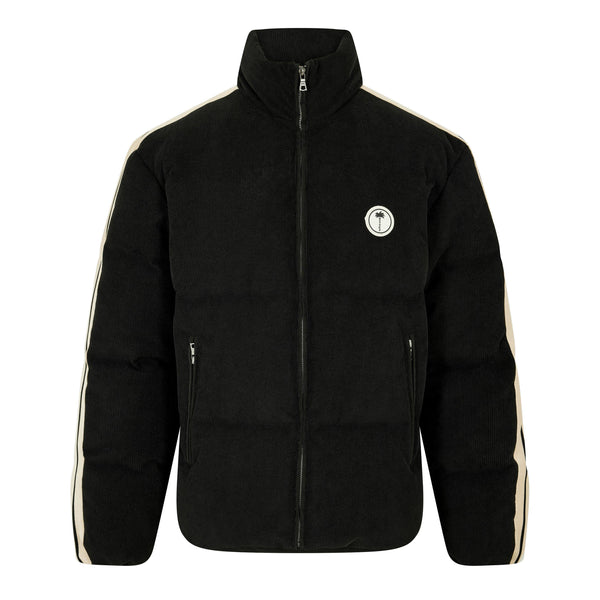 Palm Angels Men's Tree Logo Corduroy Down Short Puffer Jacket