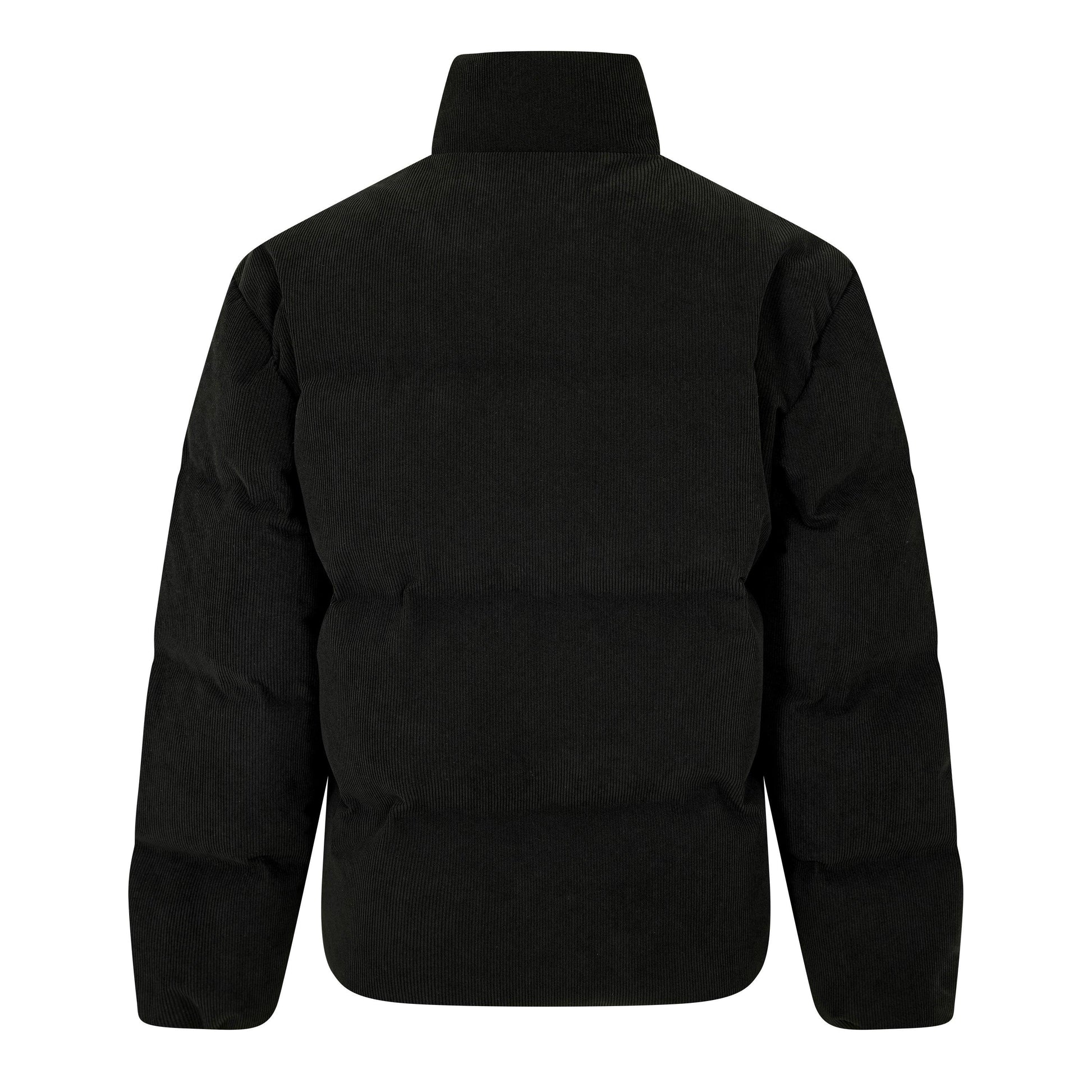 Palm Angels Men's Tree Logo Corduroy Down Short Puffer Jacket