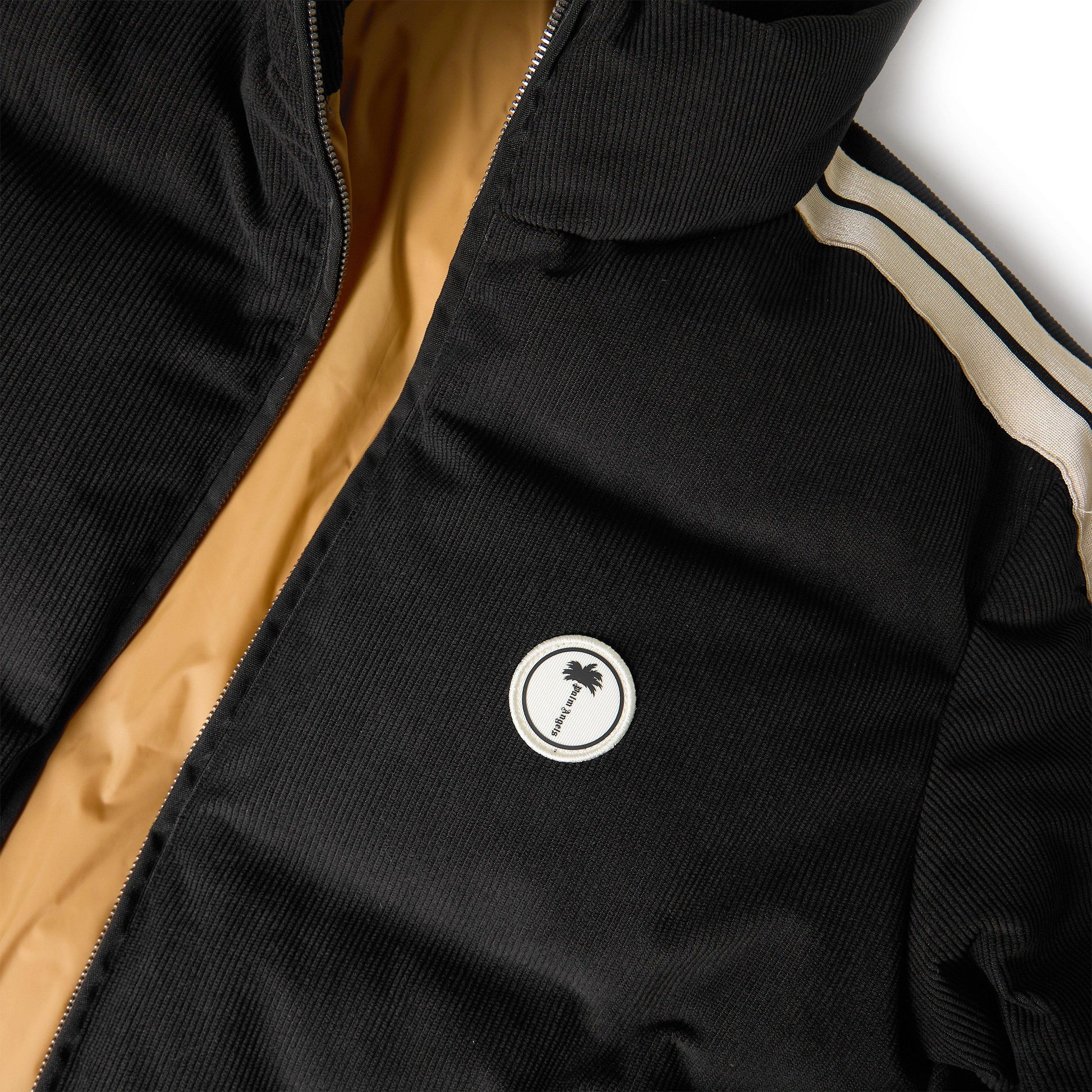 Palm Angels Men's Tree Logo Corduroy Down Short Puffer Jacket