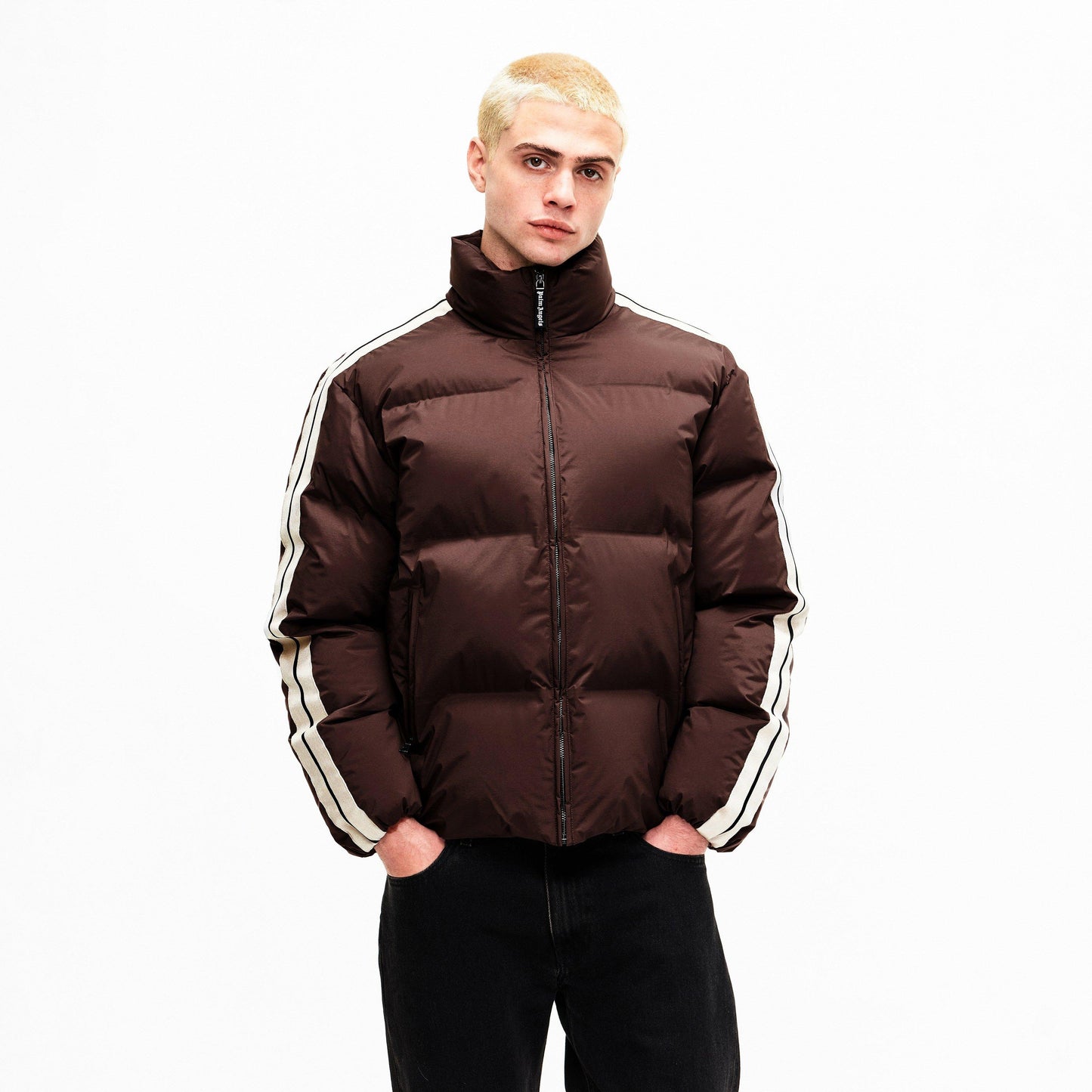 Palm Angels Men's Classic Logo Down Short Puffer Jacket