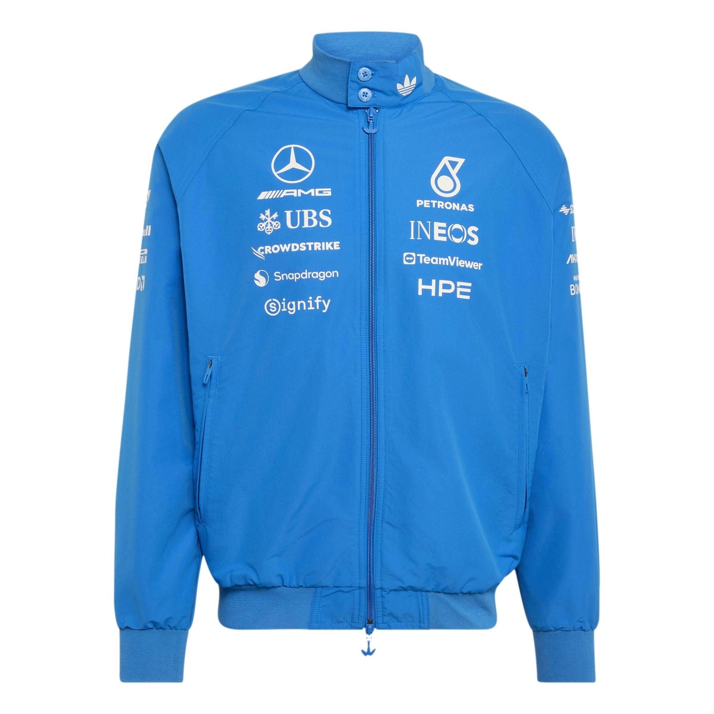 adidas Originals x Mercedes AMG Petronas Formula 1 Team Blue Wonder Driver Harrington Jacket