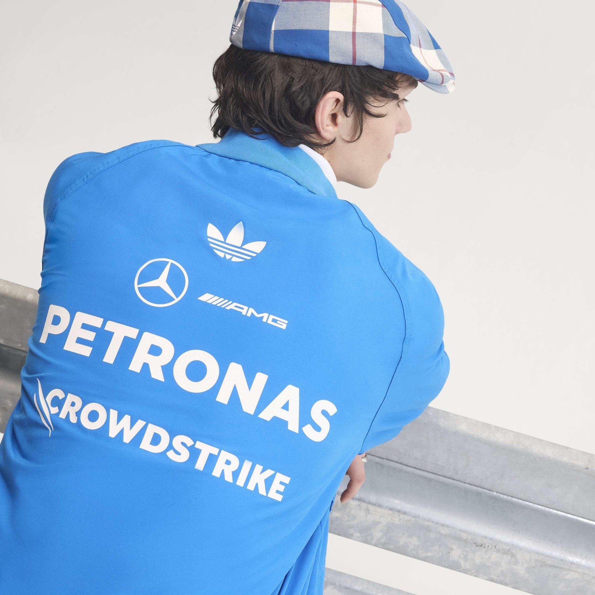 adidas Originals x Mercedes AMG Petronas Formula 1 Team Blue Wonder Driver Harrington Jacket