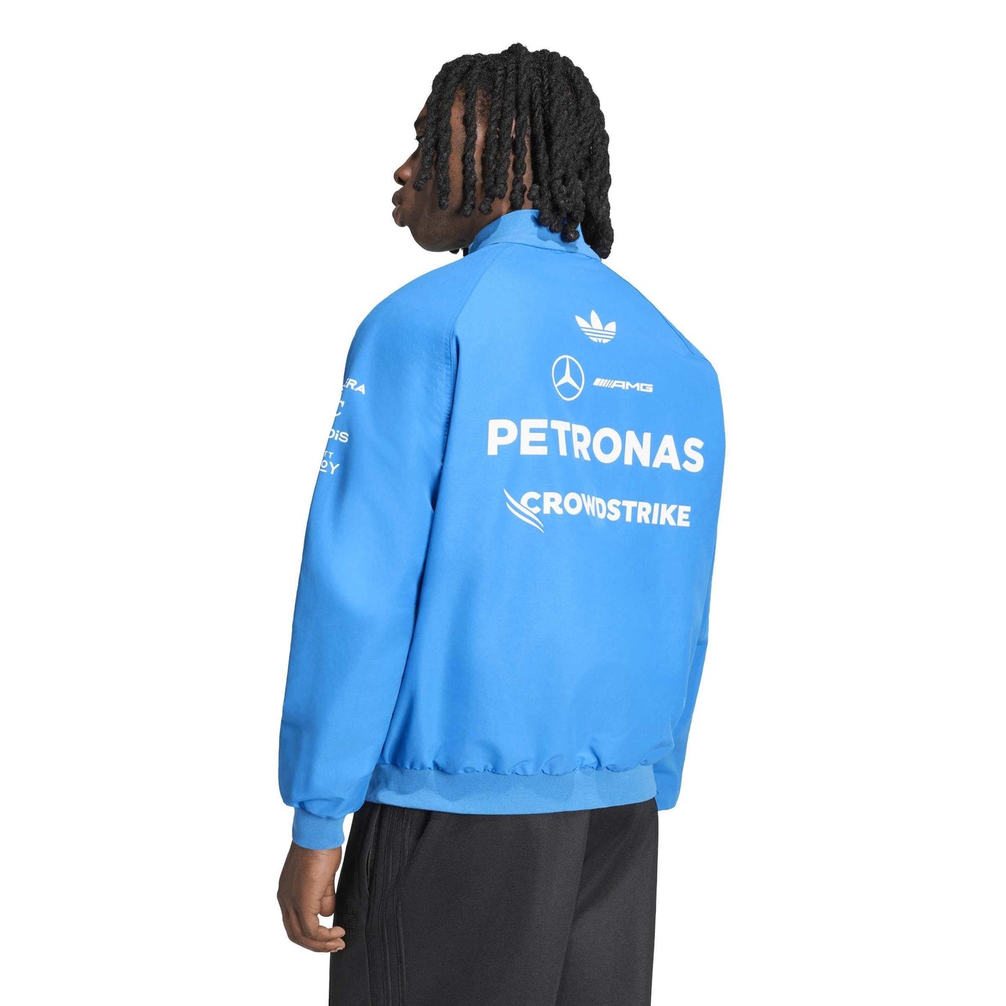 adidas Originals x Mercedes AMG Petronas Formula 1 Team Blue Wonder Driver Harrington Jacket