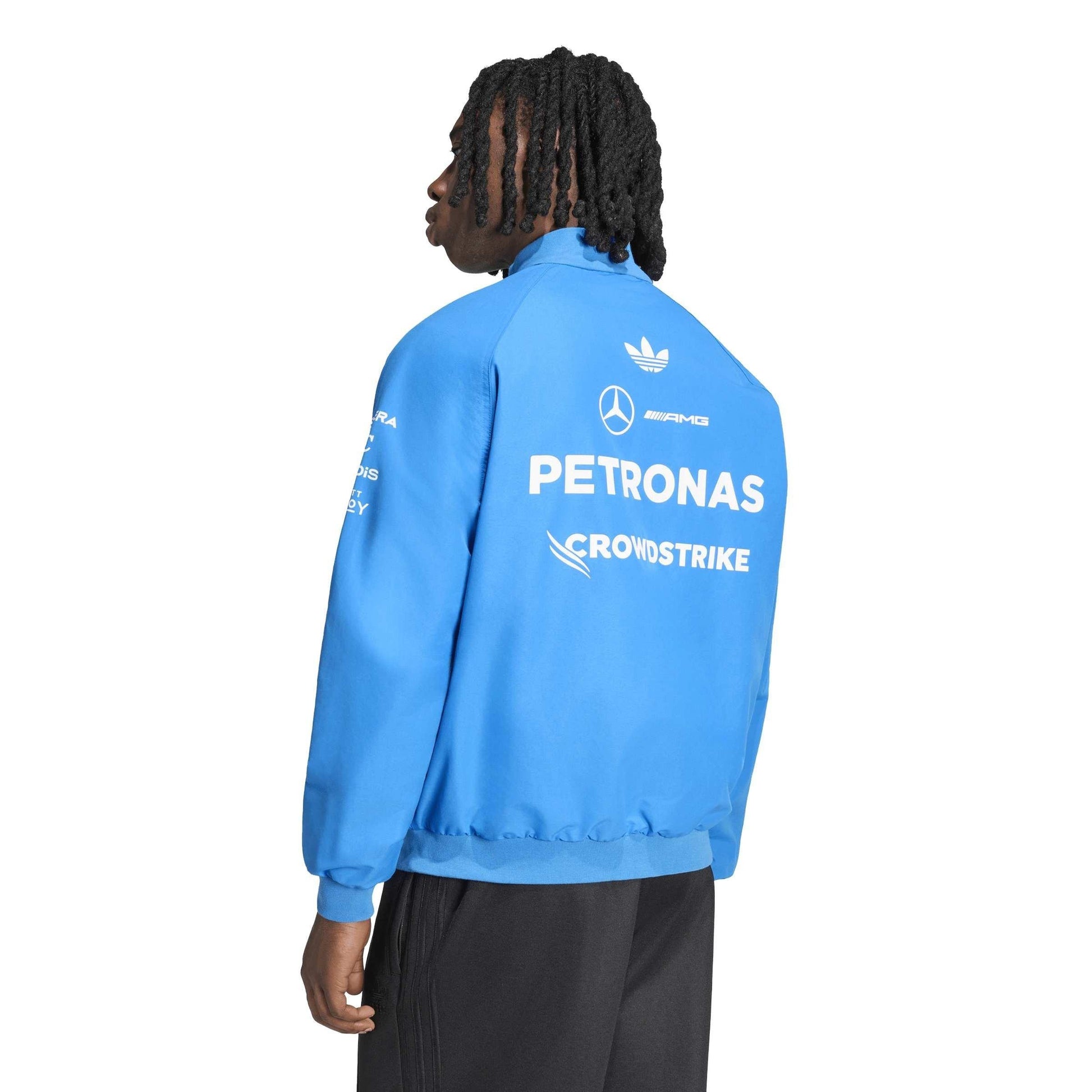 adidas Originals x Mercedes AMG Petronas Formula 1 Team Blue Wonder Driver Harrington Jacket
