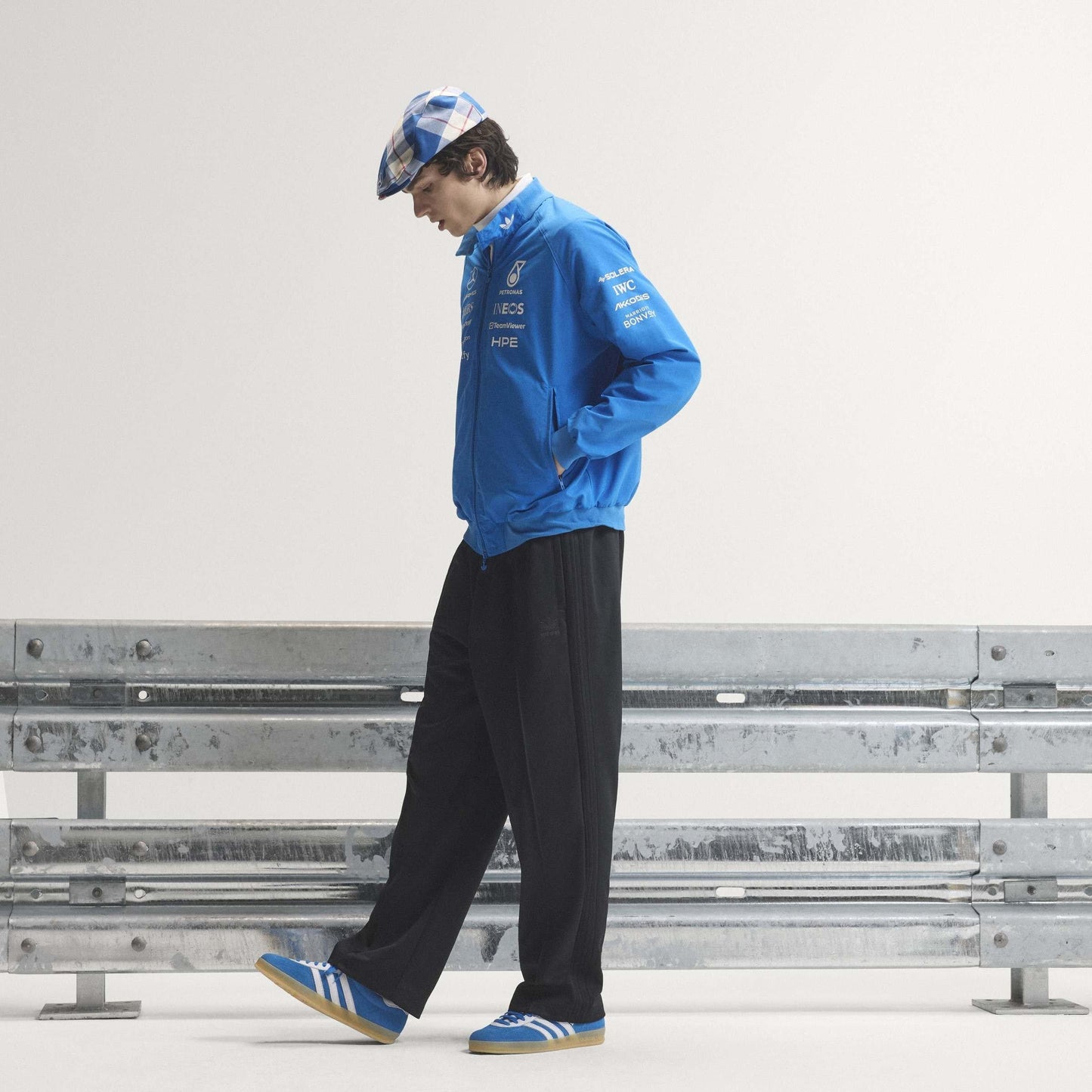 adidas Originals x Mercedes AMG Petronas Formula 1 Team Blue Wonder Driver Harrington Jacket