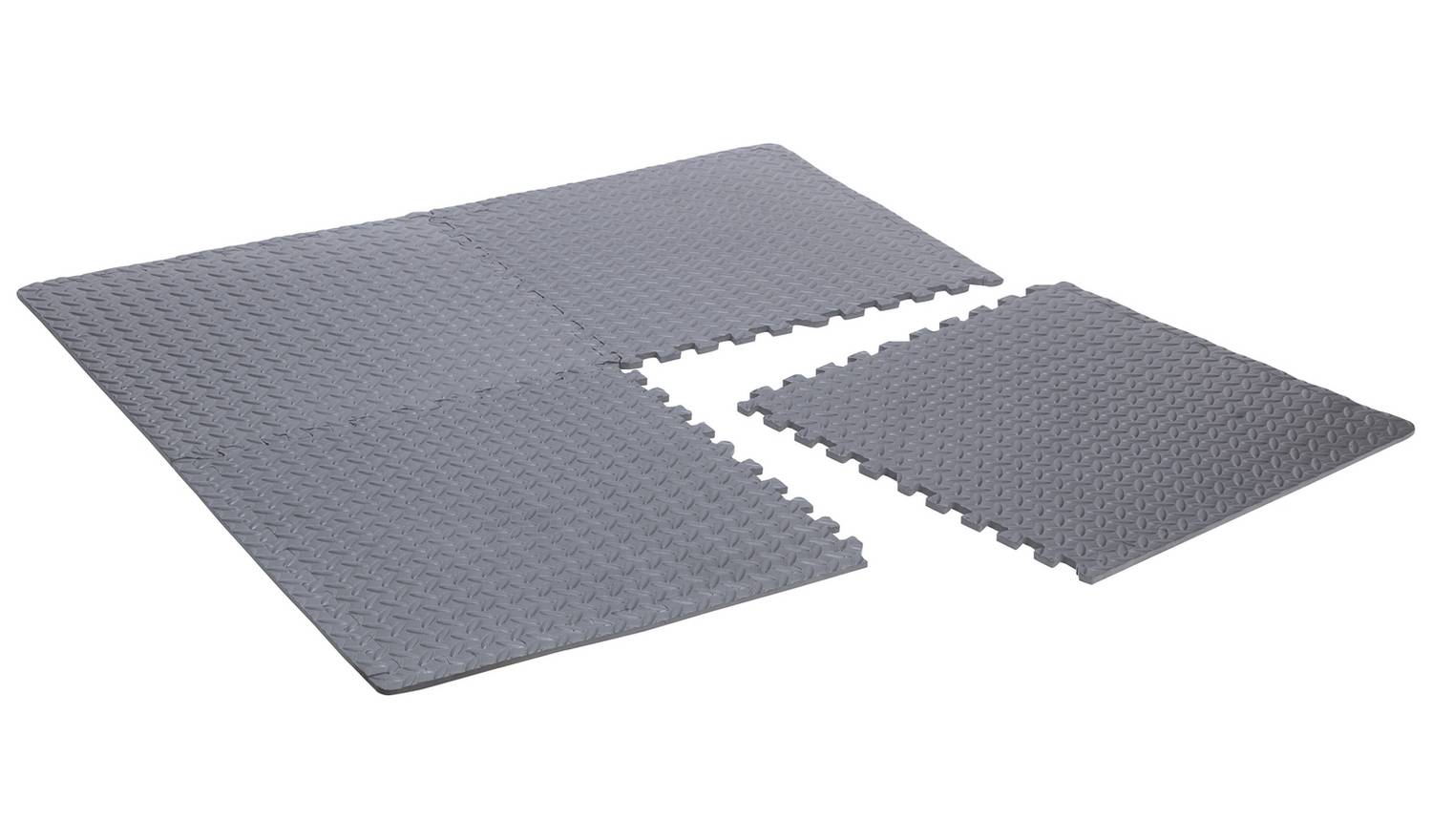Opti Interlocking Floor Mat Set of 4 - Grey