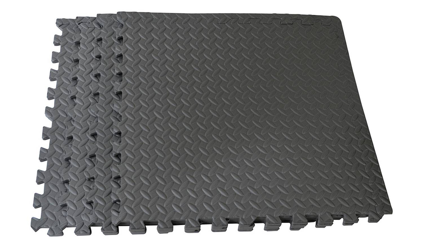 Opti Interlocking Floor Mat Set of 4 - Grey