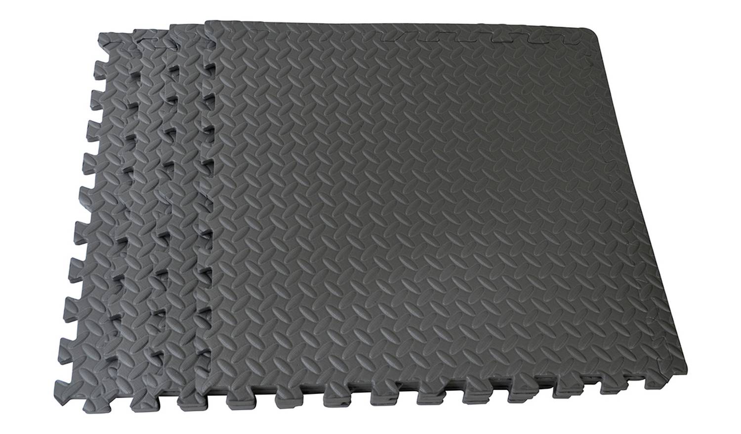 Opti Interlocking Floor Mat Set of 4 - Grey