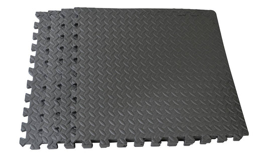 Opti Interlocking Floor Mat Set of 4 - Grey