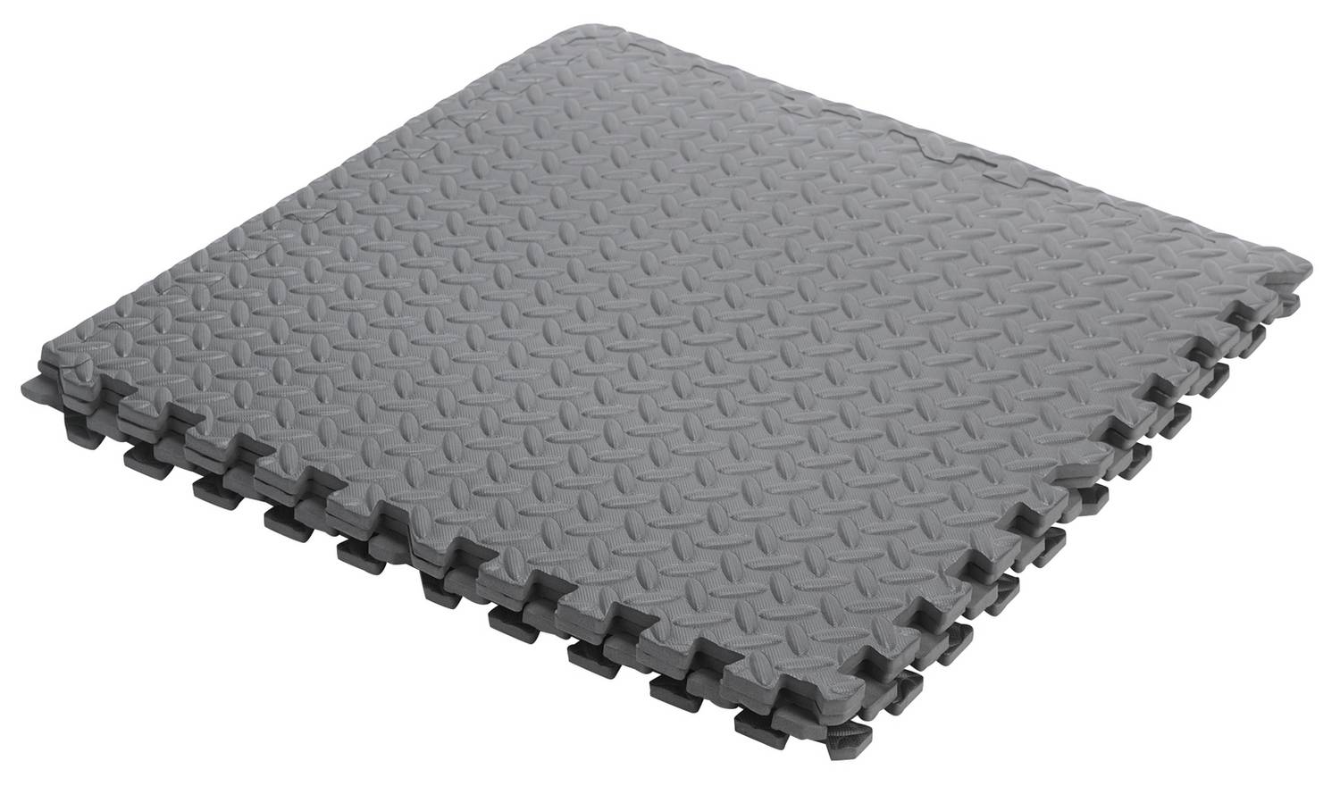 Opti Interlocking Floor Mat Set of 4 - Grey