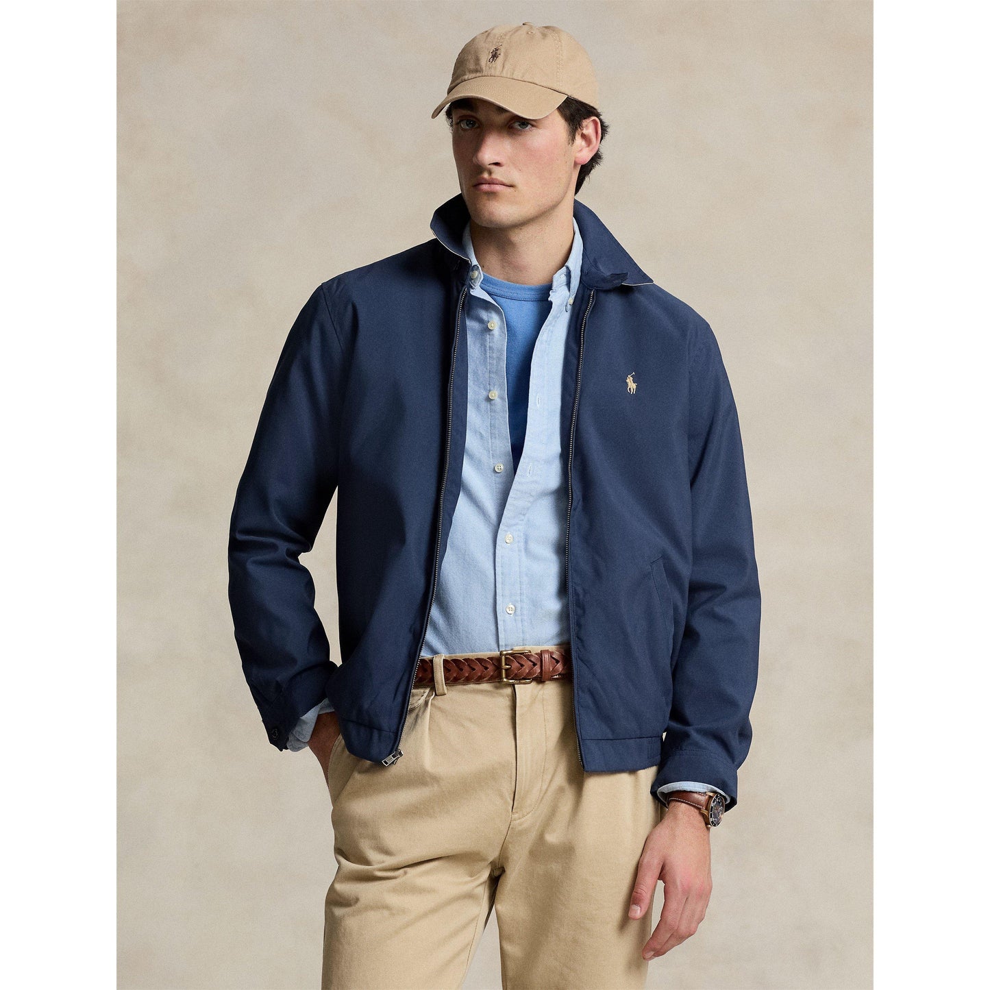 Polo Ralph Lauren Men's Bi-Swing Cotton Water Resistant Harrington Jacket