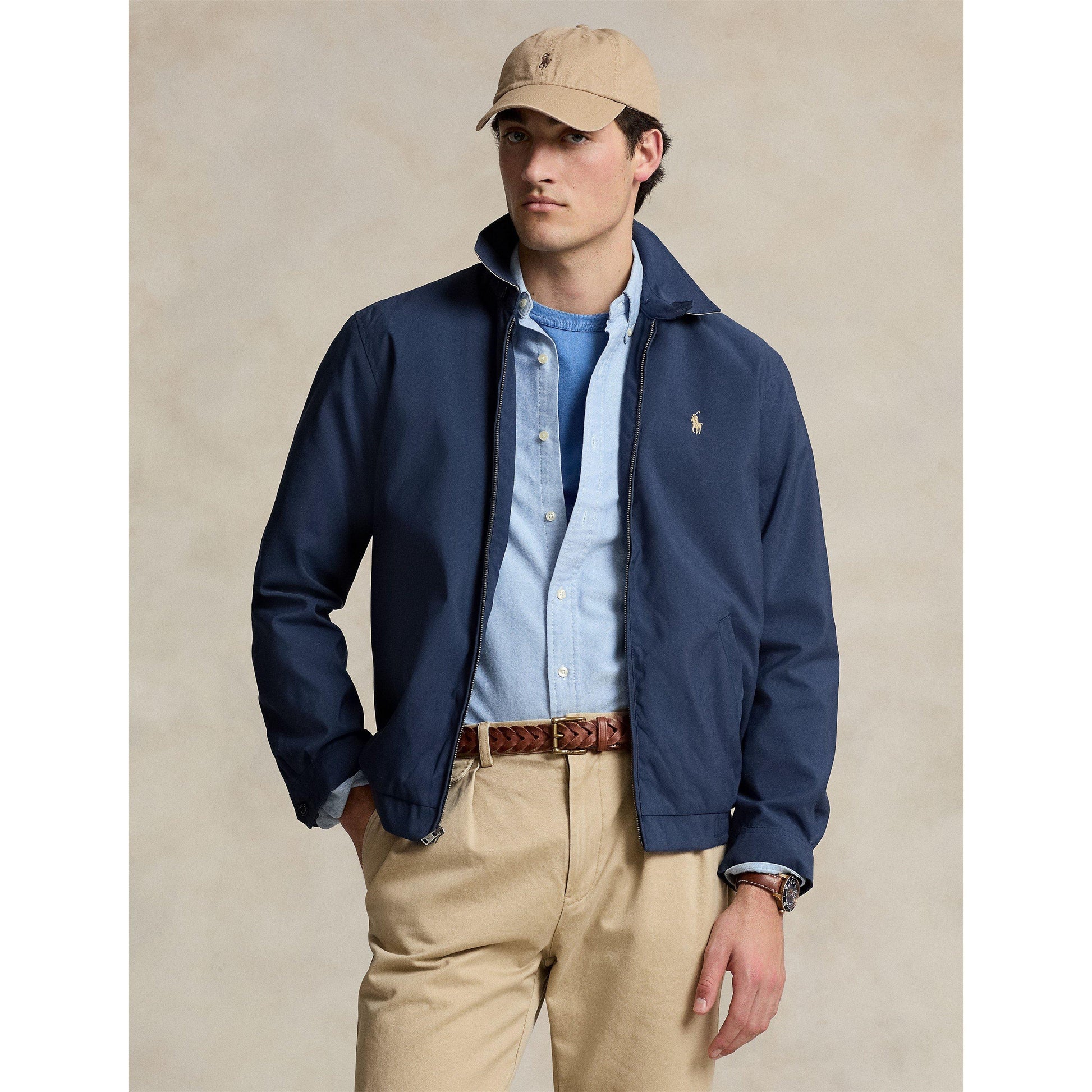 Polo Ralph Lauren Men's Bi-Swing Cotton Water Resistant Harrington Jacket