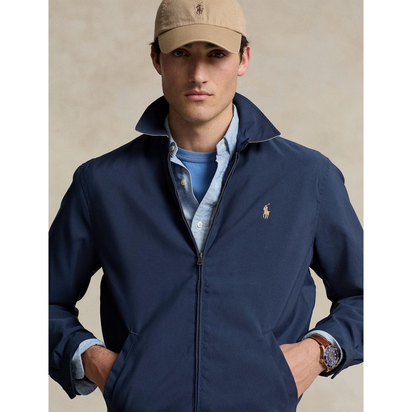 Polo Ralph Lauren Men's Bi-Swing Cotton Water Resistant Harrington Jacket