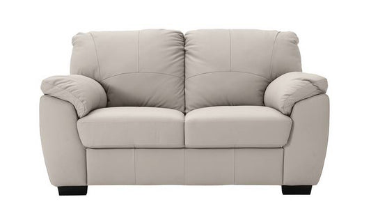 Argos Home Milano Leather 2 Seater Sofa - Grey