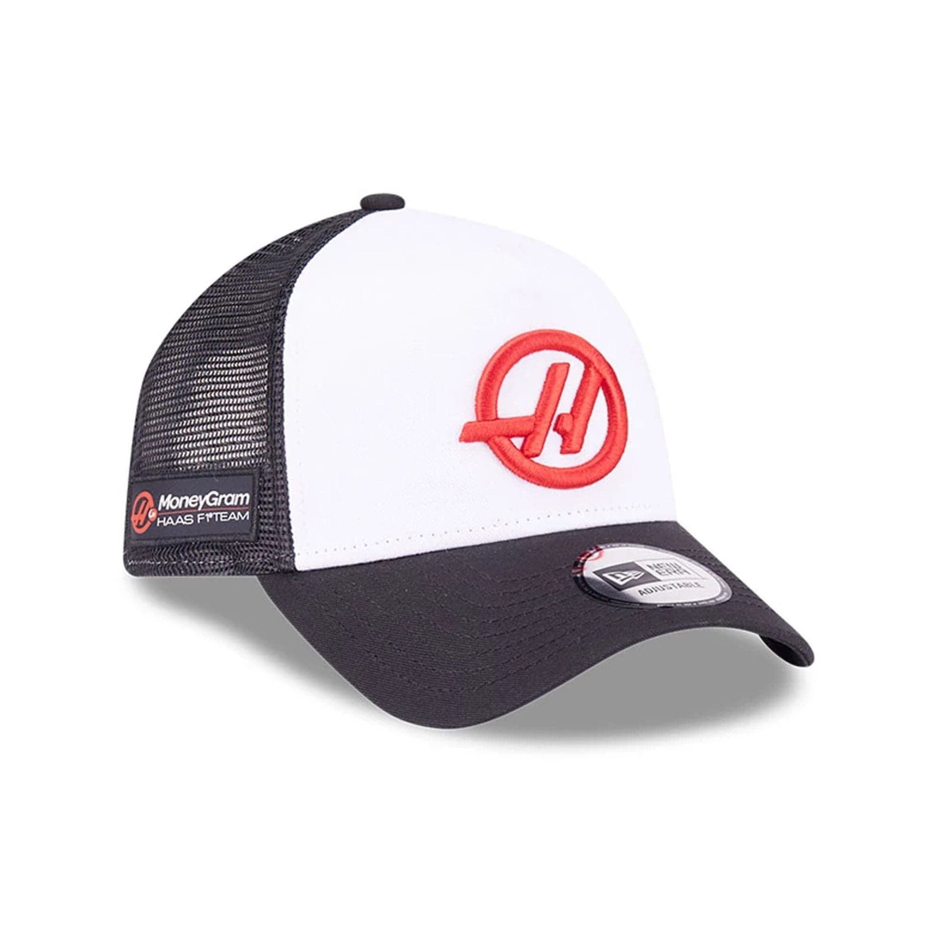 TGR Haas F1 Black 9FORTY E-Frame Trucker Adjustable Cap