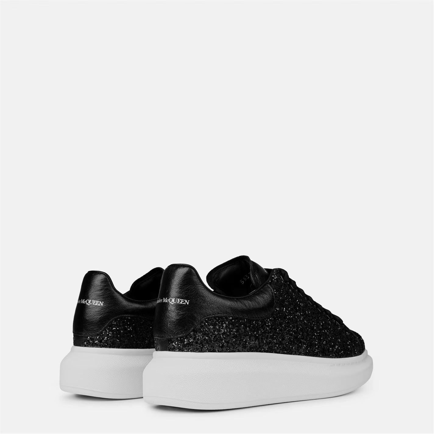 Women's Logo Print Leather Oversized Trainers