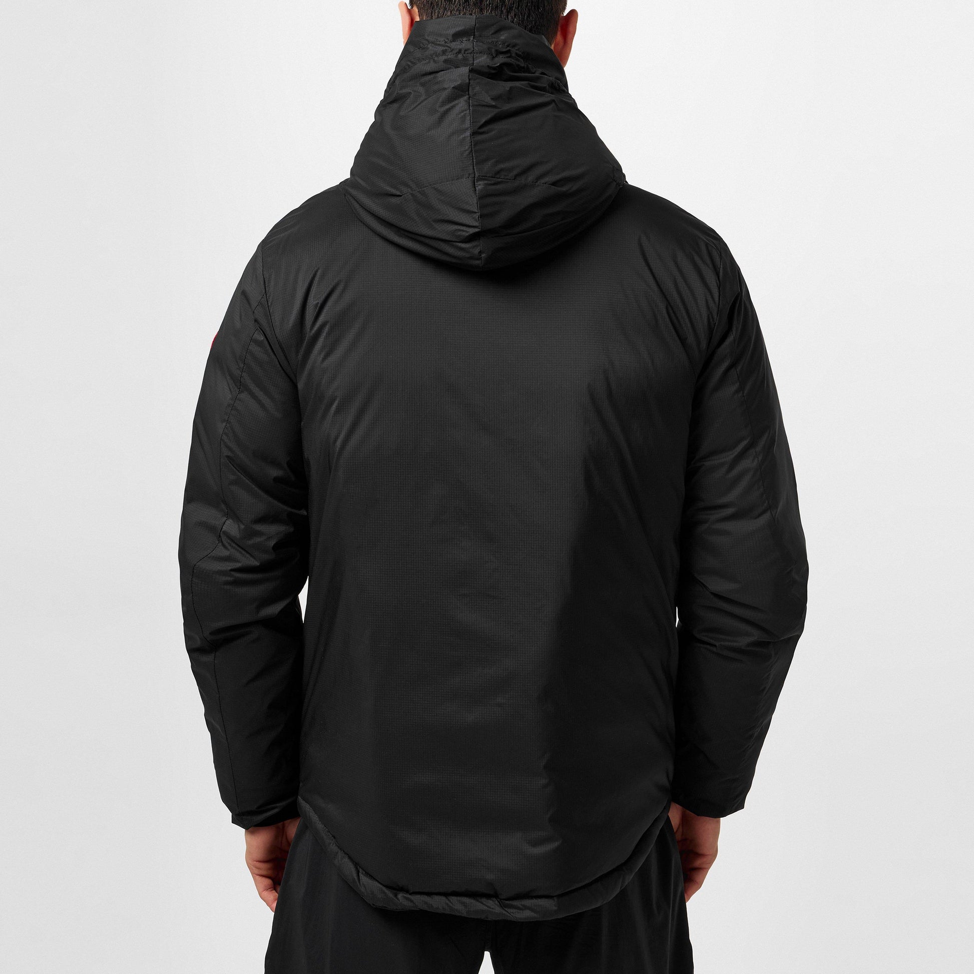 Canada Goose Men's Lodge Down 750-Fill DWR Wind Resistant Hooded Short Puffer Jacket