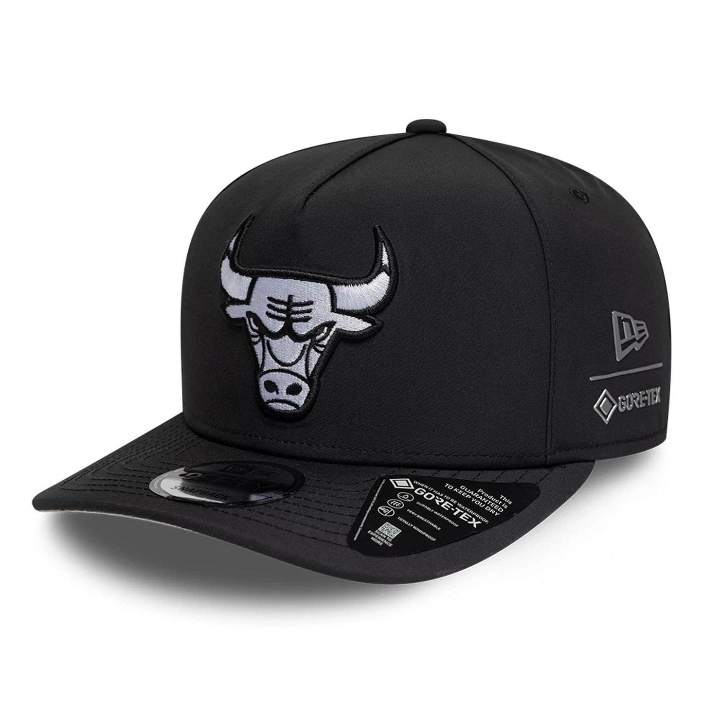 Chicago Bulls NBA Gore-Tex Black 9FIFTY A-Frame Snapback Adjustable Cap
