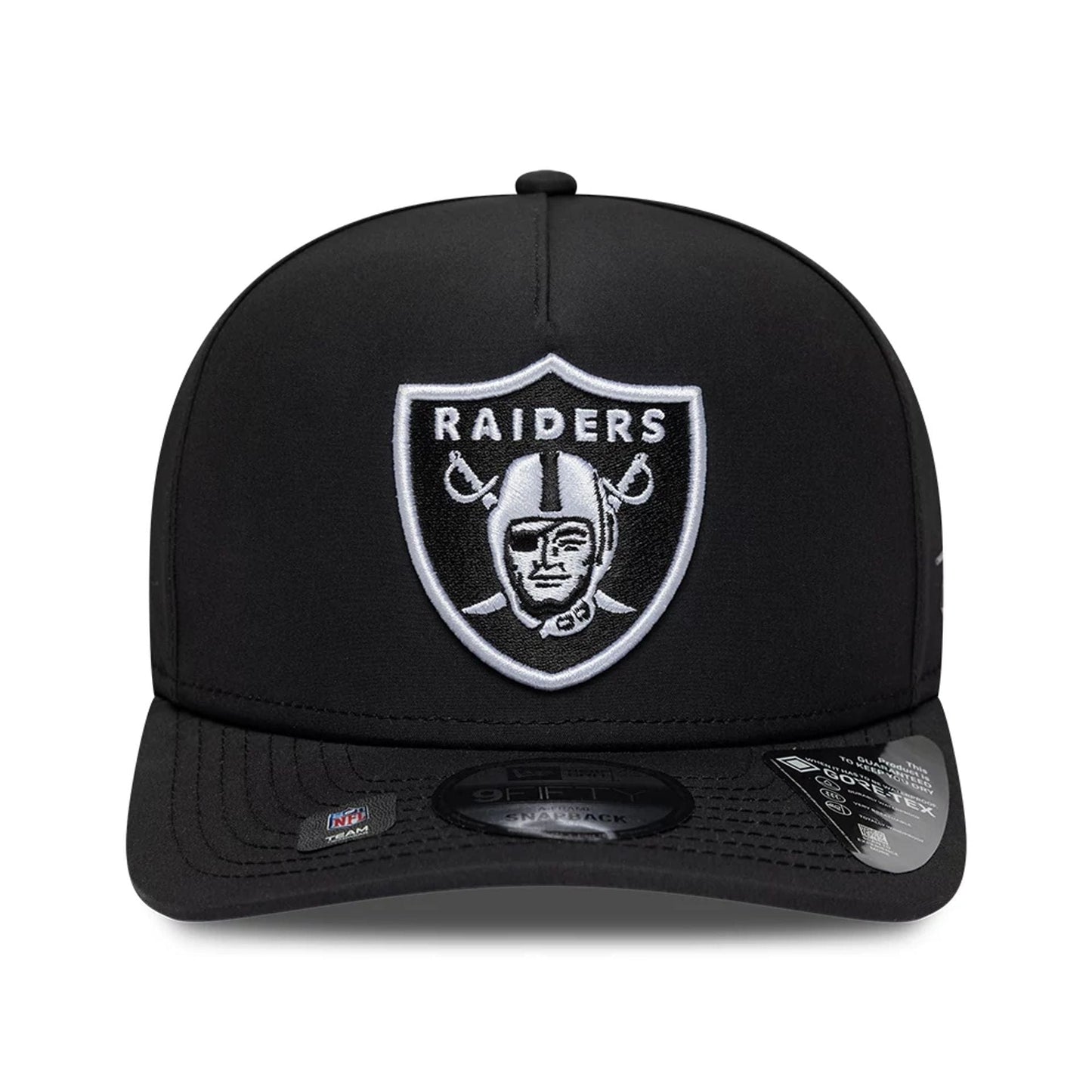 Las Vegas Raiders NFL Gore-Tex Black 9FIFTY A-Frame Snapback Adjustable Cap