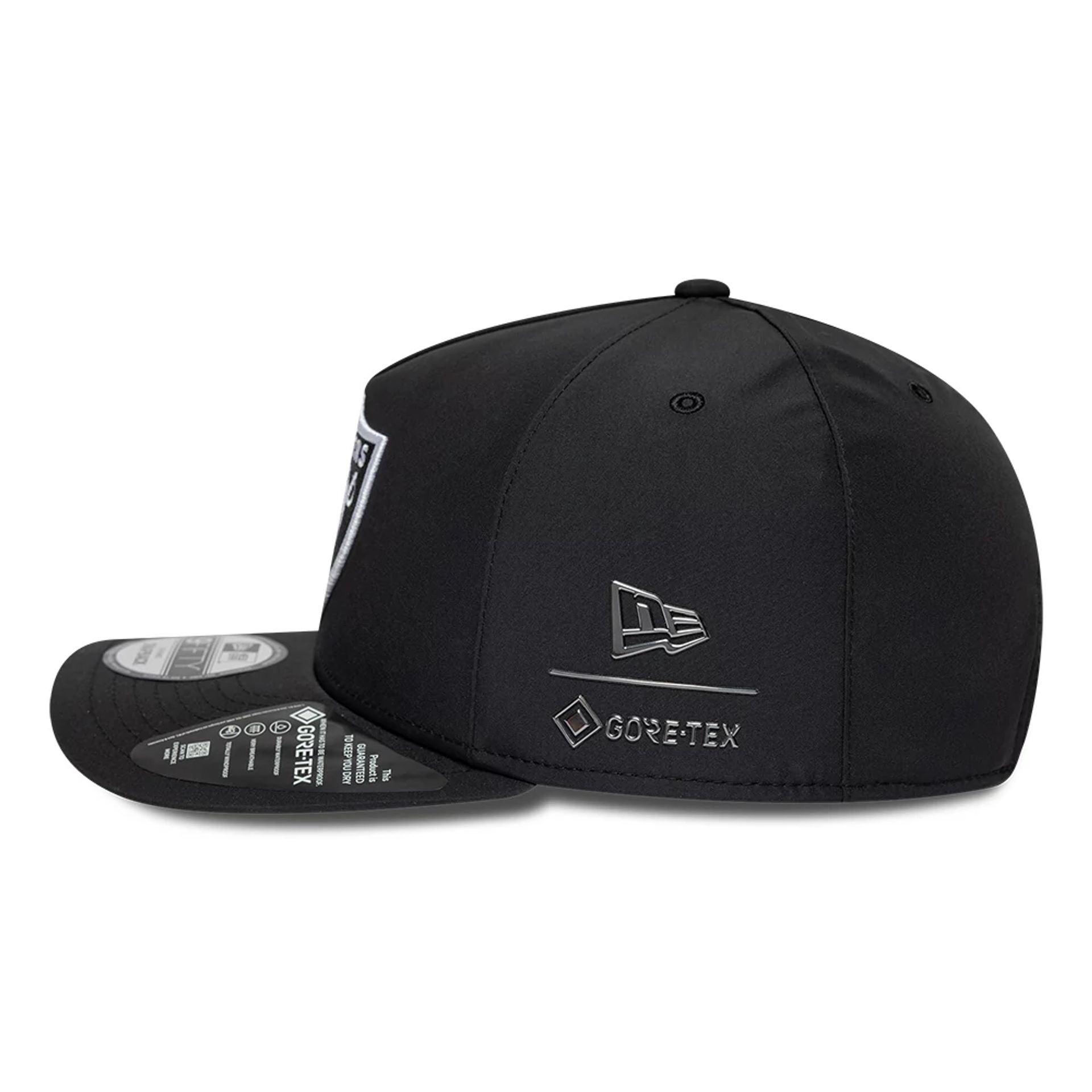 Las Vegas Raiders NFL Gore-Tex Black 9FIFTY A-Frame Snapback Adjustable Cap