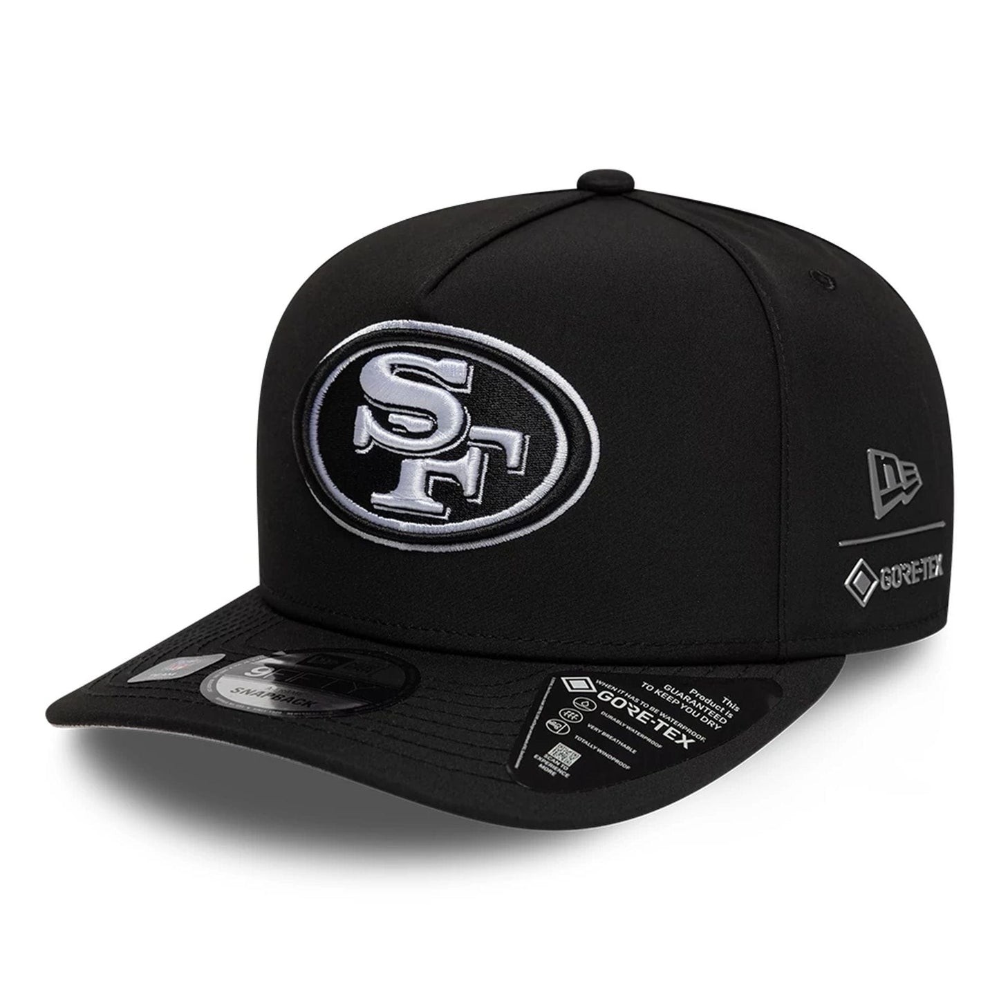 San Francisco 49ers NFL Gore-Tex Black 9FIFTY A-Frame Snapback Adjustable Cap