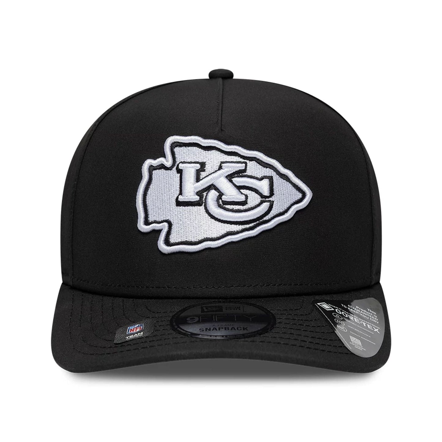 Kansas City Chiefs NFL Gore-Tex Black 9FIFTY A-Frame Snapback Adjustable Cap