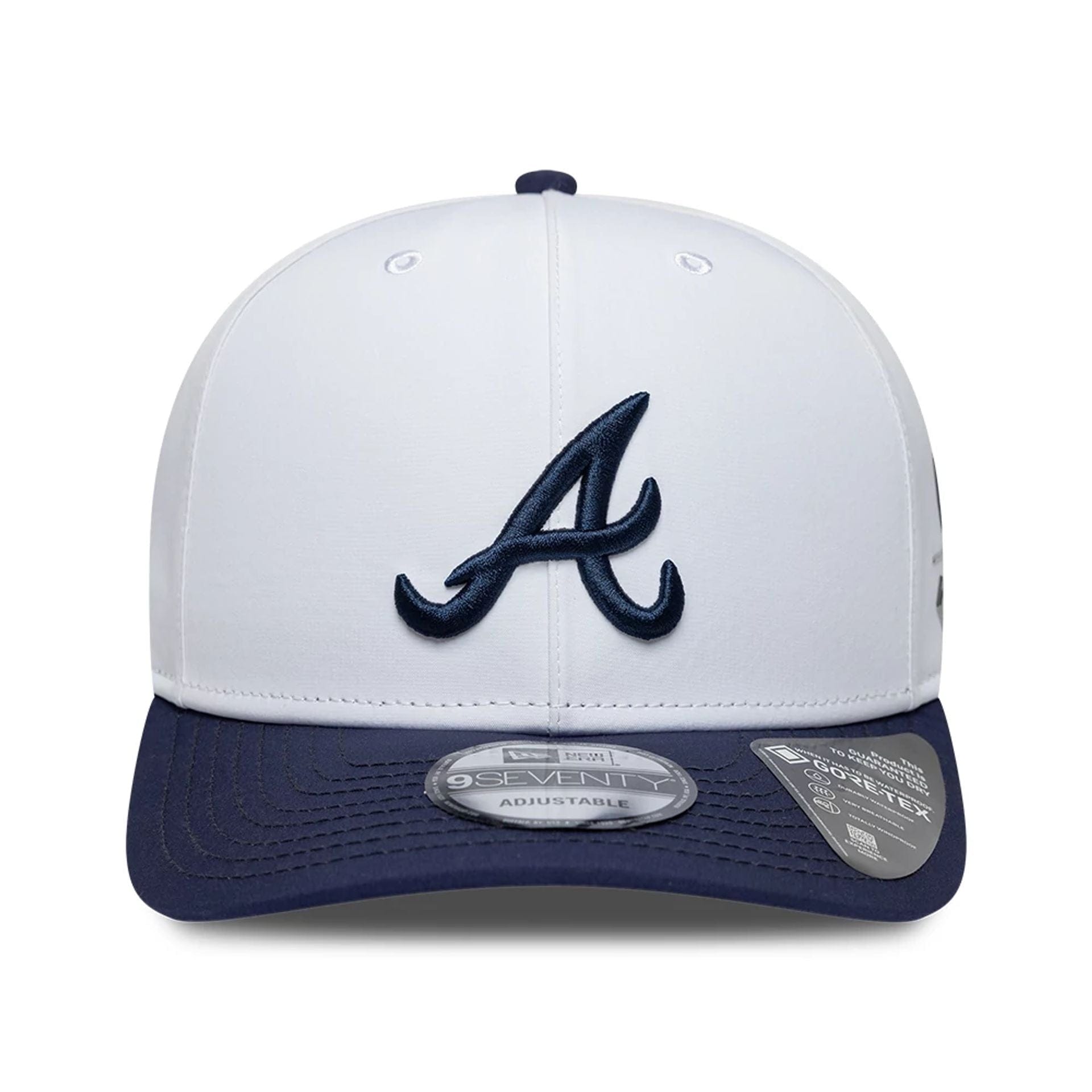 Atlanta Braves MLB Gore-Tex Navy 9SEVENTY Stretch Snap Adjustable Cap