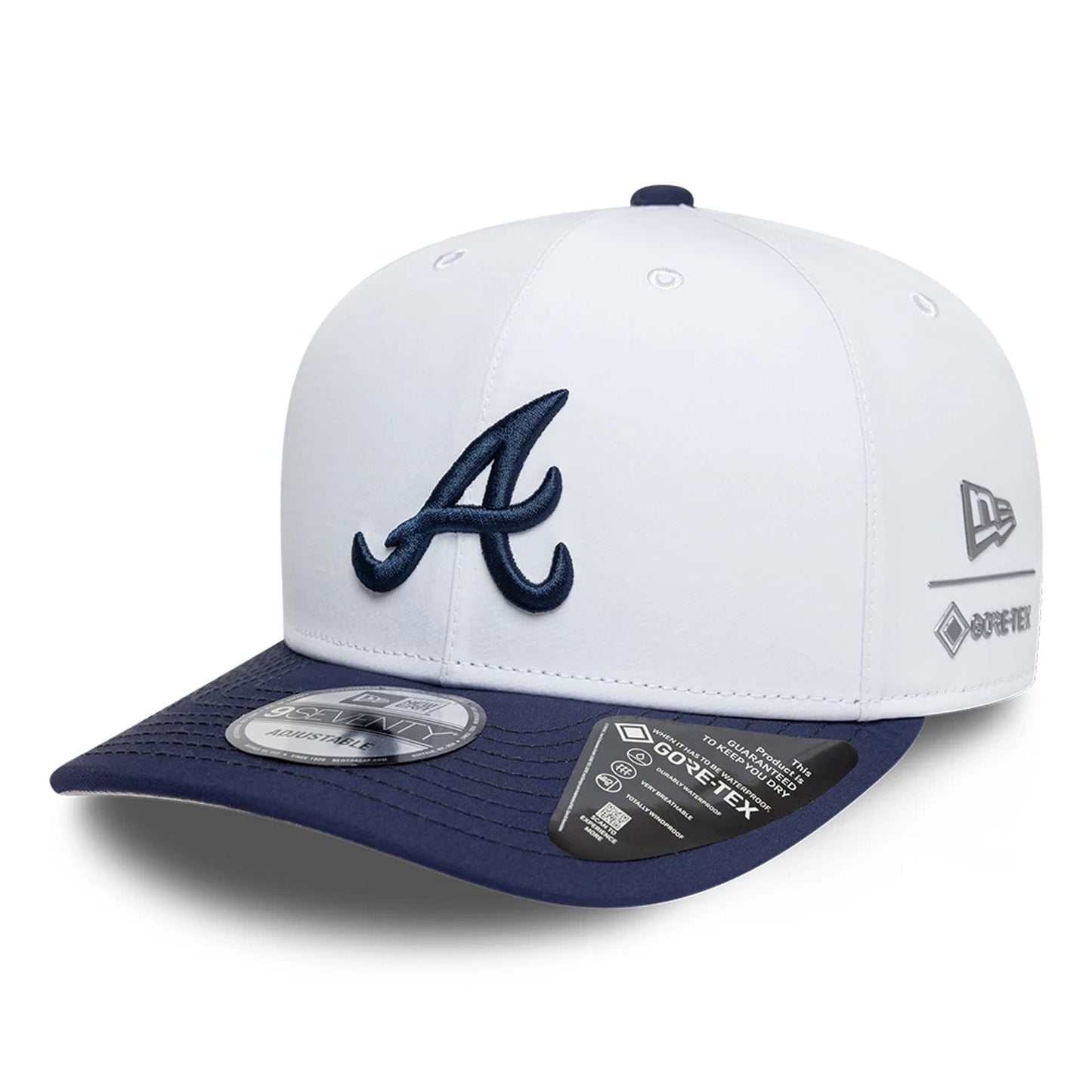Atlanta Braves MLB Gore-Tex Navy 9SEVENTY Stretch Snap Adjustable Cap