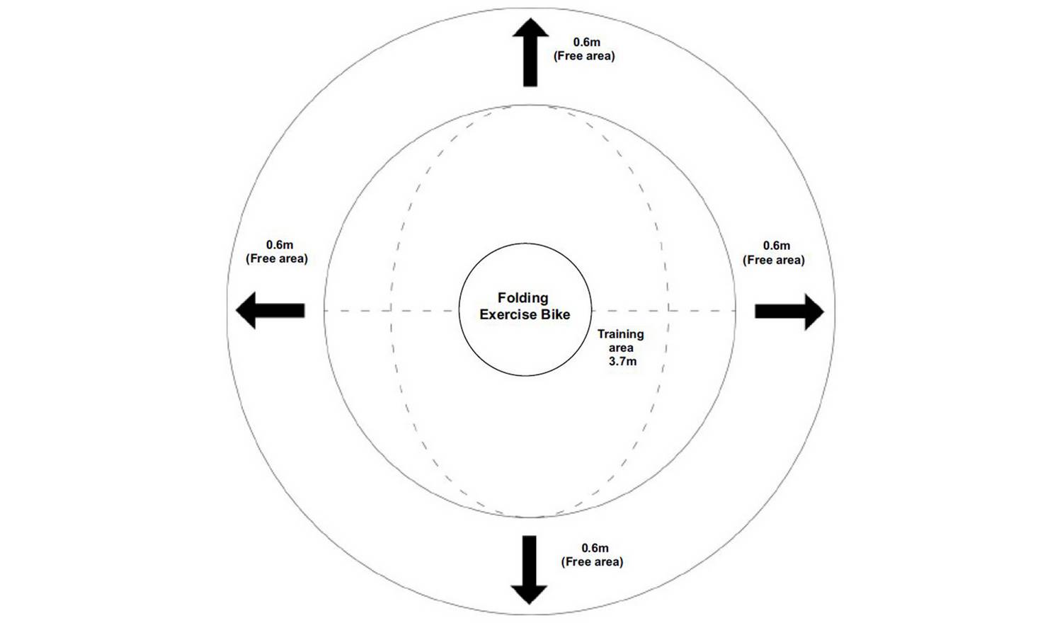 Opti Folding Magnetic Exercise Bike