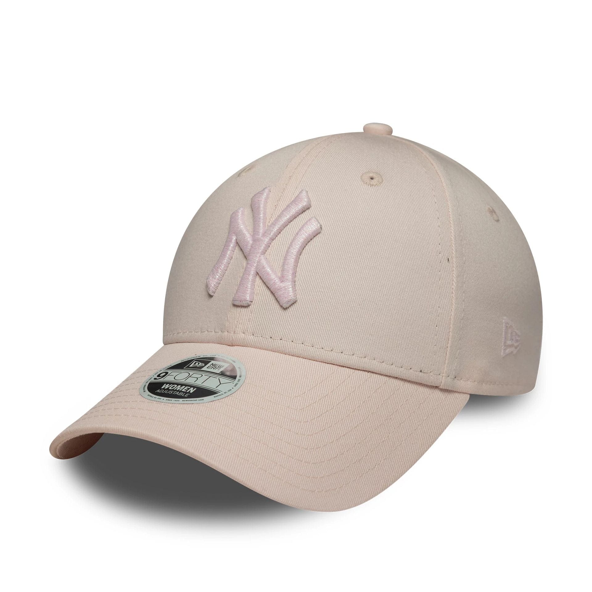 New York Yankees Womens MLB Metallic Logo Pastel Pink 9FORTY Cap ...