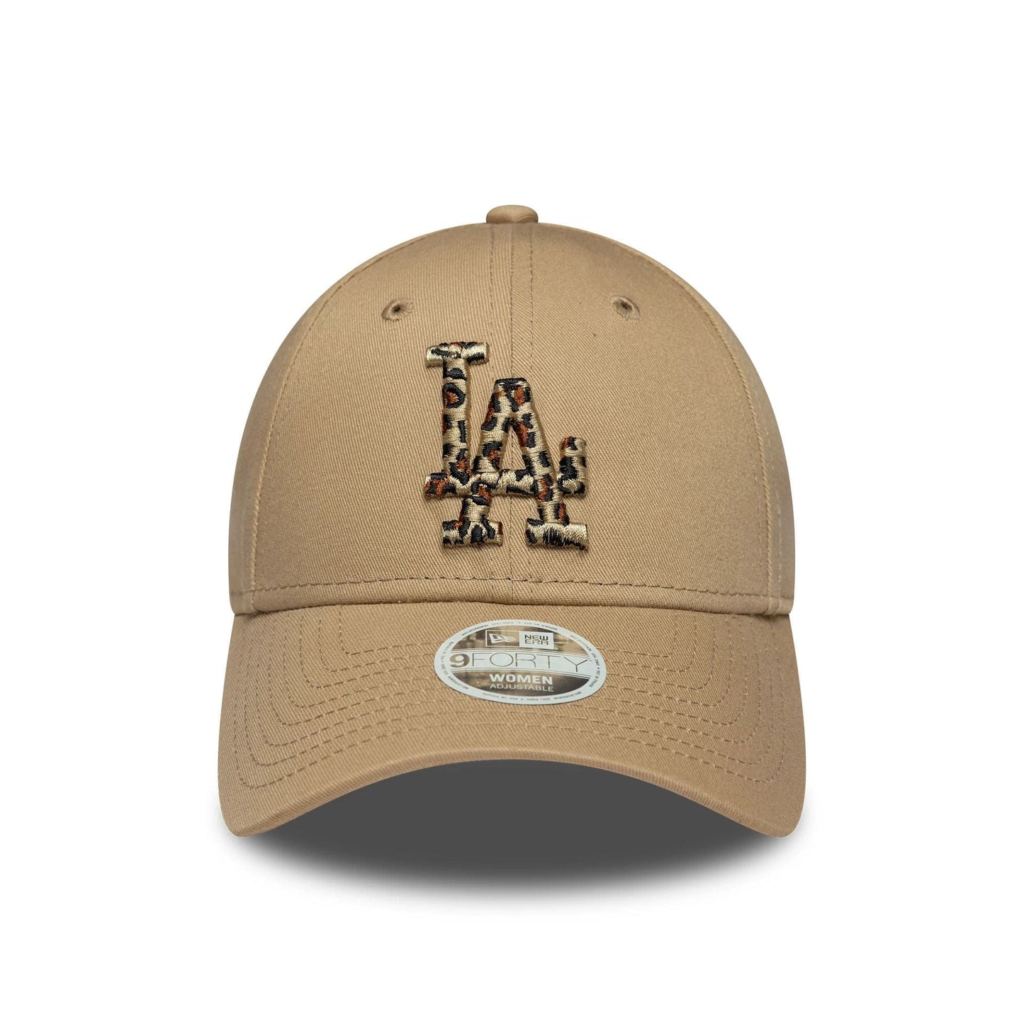 LA Dodgers Womens MLB Animal Infill Light Beige 9FORTY Cap