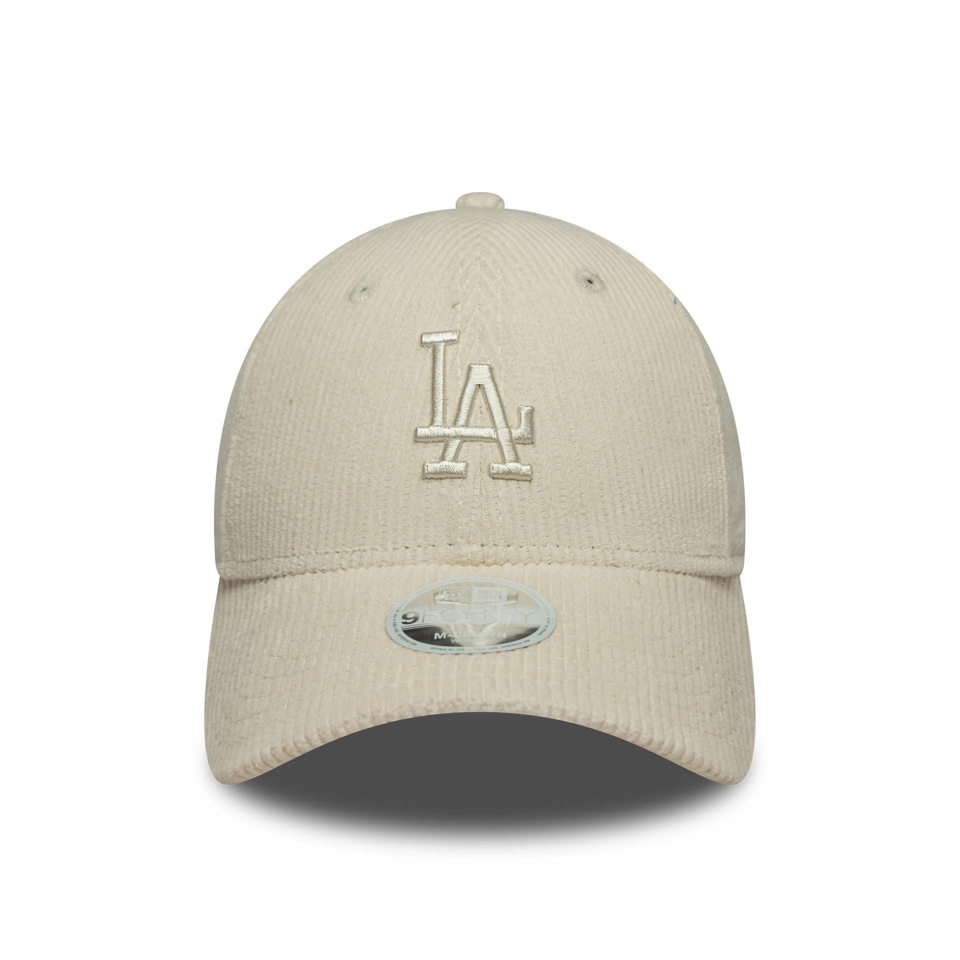 LA Dodgers Womens MLB Pastel Cord Light Beige 9FORTY M-Crown Cap