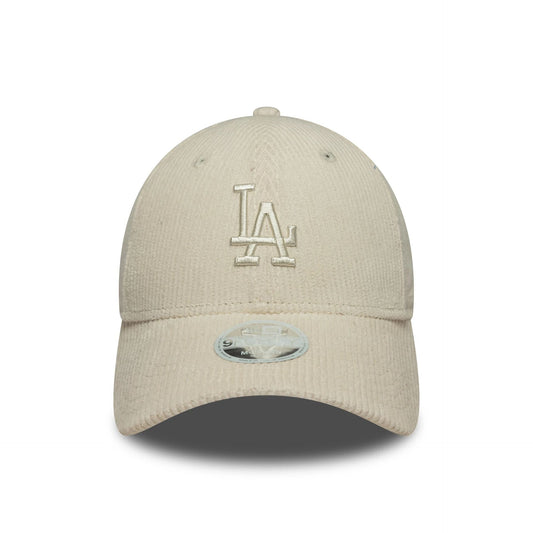 LA Dodgers Womens MLB Pastel Cord Light Beige 9FORTY M-Crown Cap