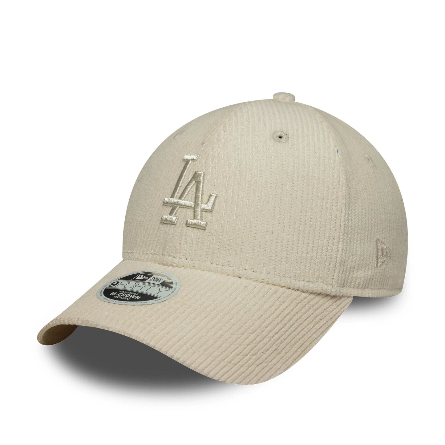 LA Dodgers Womens MLB Pastel Cord Light Beige 9FORTY M-Crown Cap