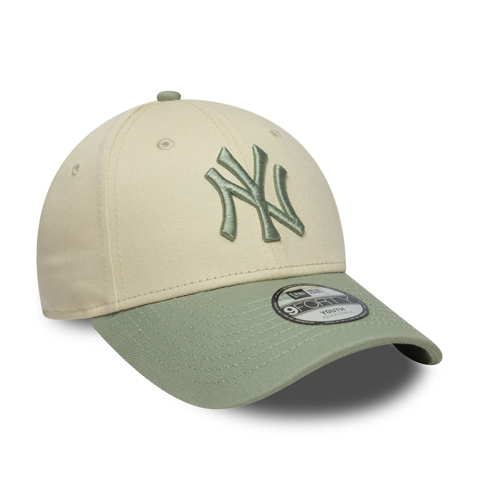 New York Yankees Youth MLB Cream 9FORTY Cap