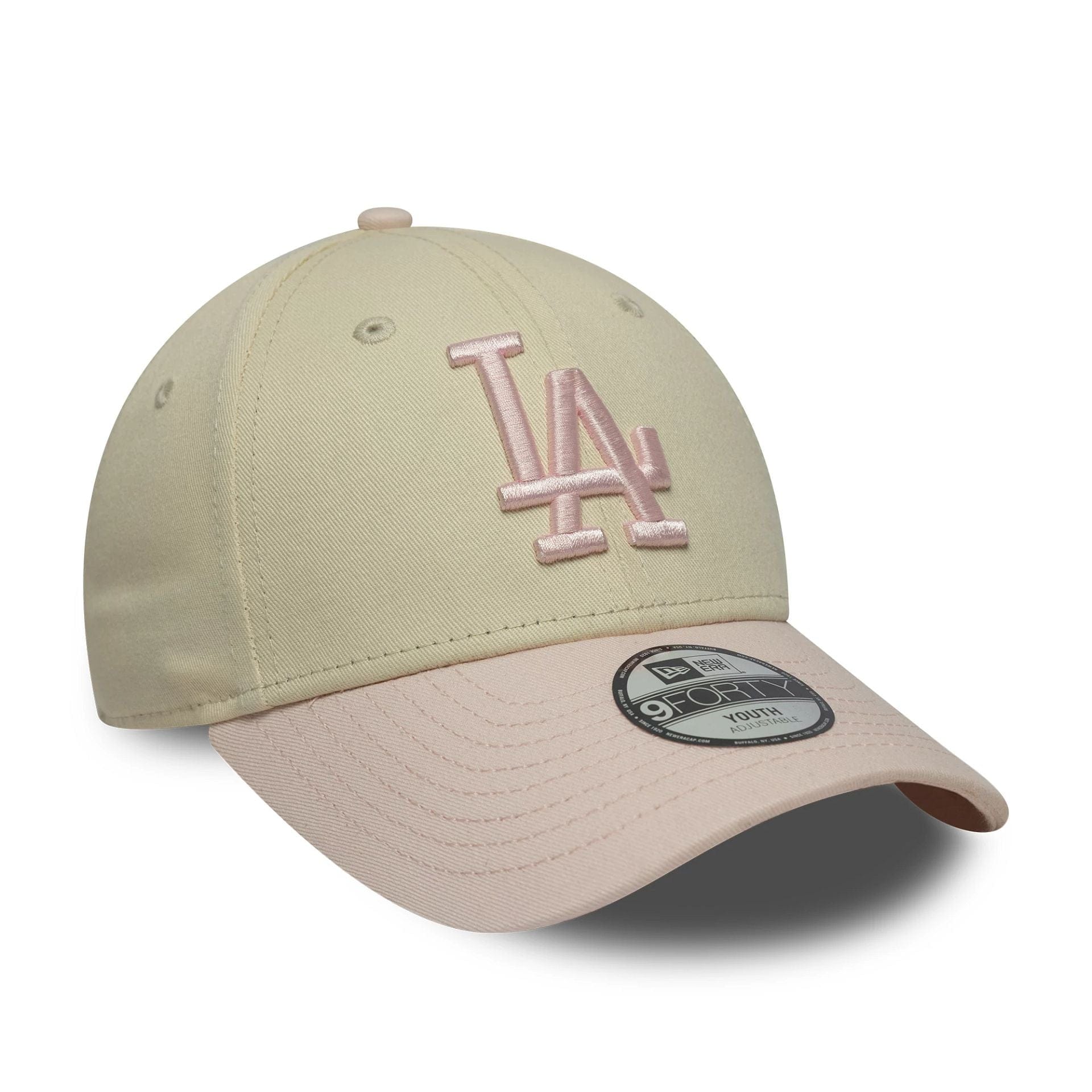 LA Dodgers Youth MLB League Essential Light Beige 9FORTY Cap
