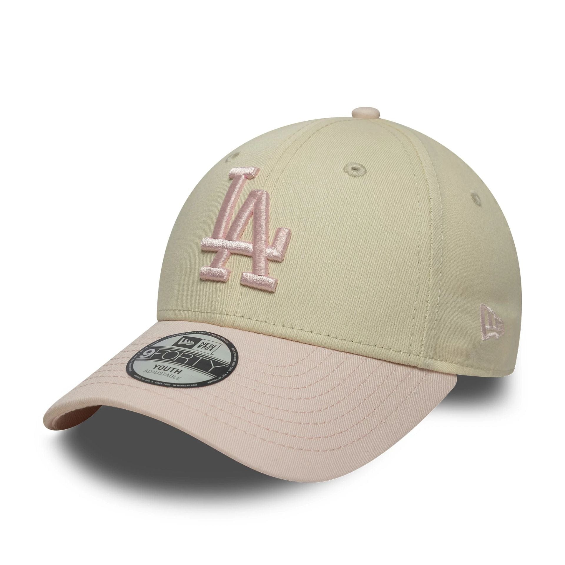 LA Dodgers Youth MLB League Essential Light Beige 9FORTY Cap