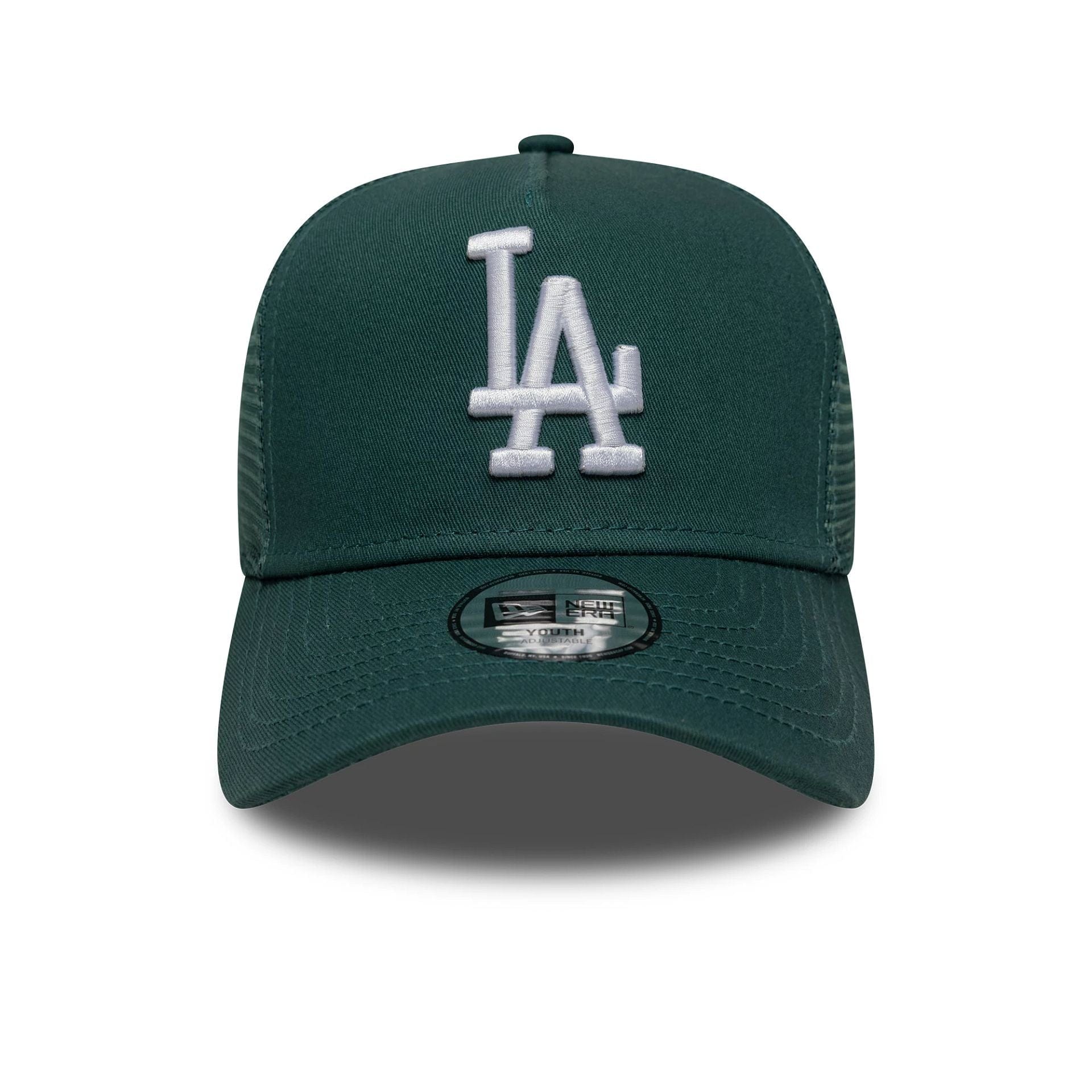 LA Dodgers Youth MLB Dark Green 9FORTY A-Frame Trucker Cap