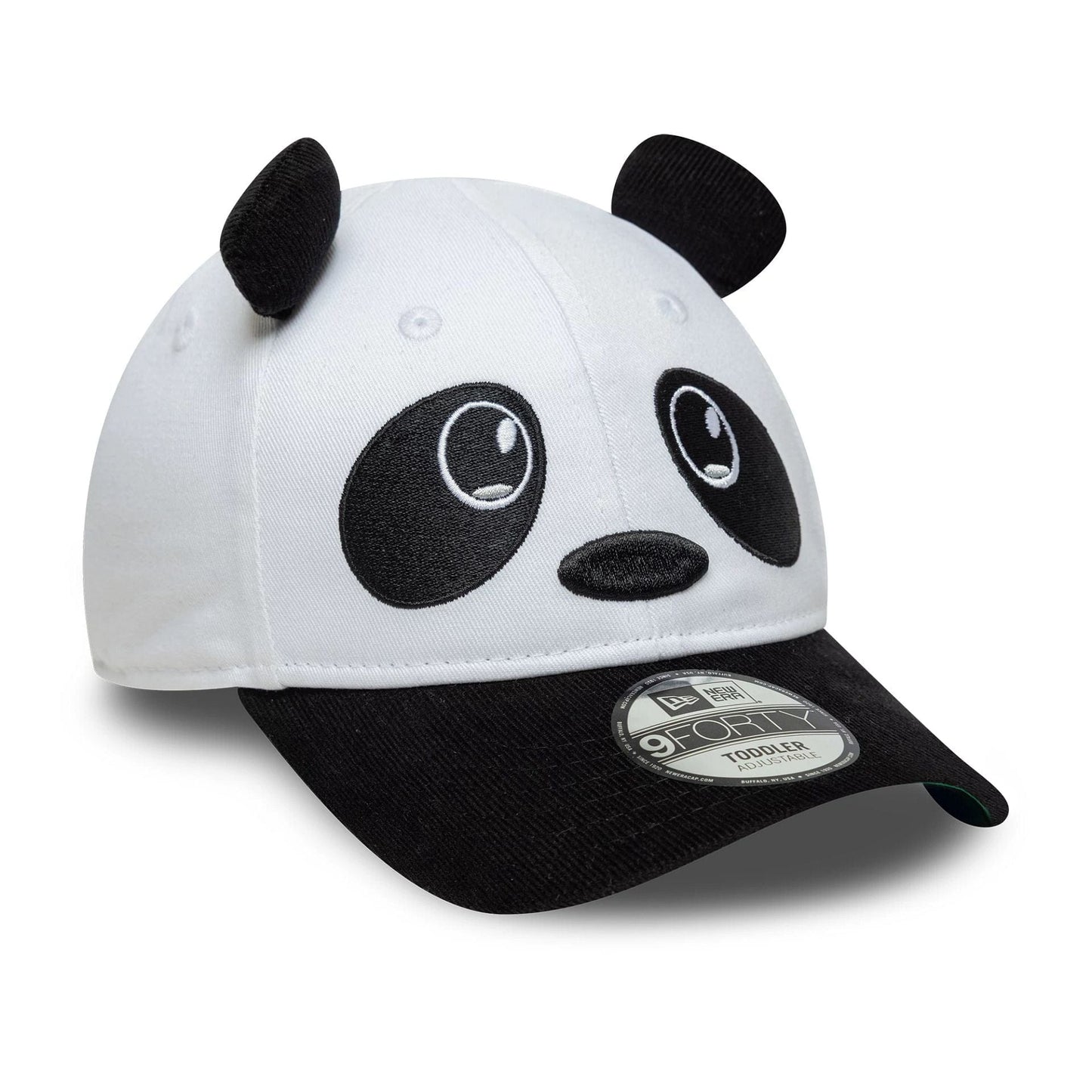 Toddler New Era Cord Ears White 9FORTY Cap