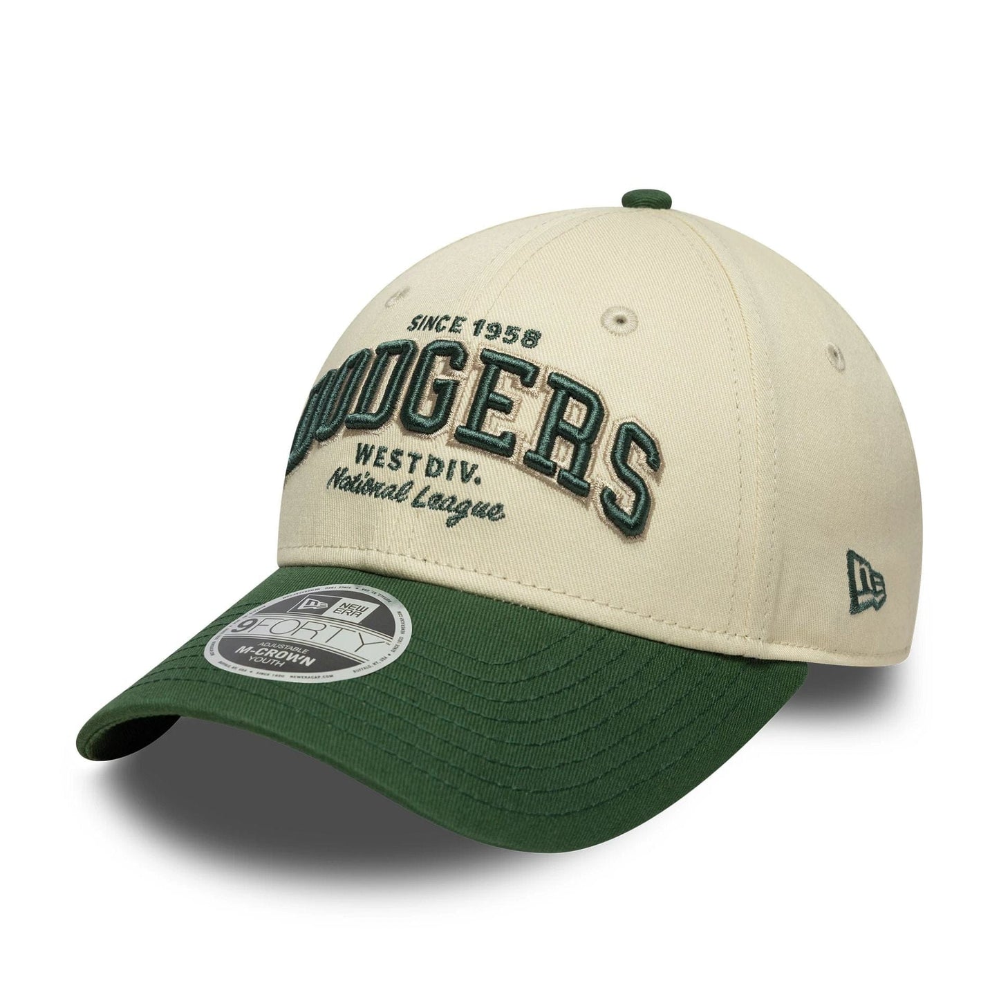LA Dodgers Youth MLB Wordmark Dark Green 9FORTY M-Crown Cap