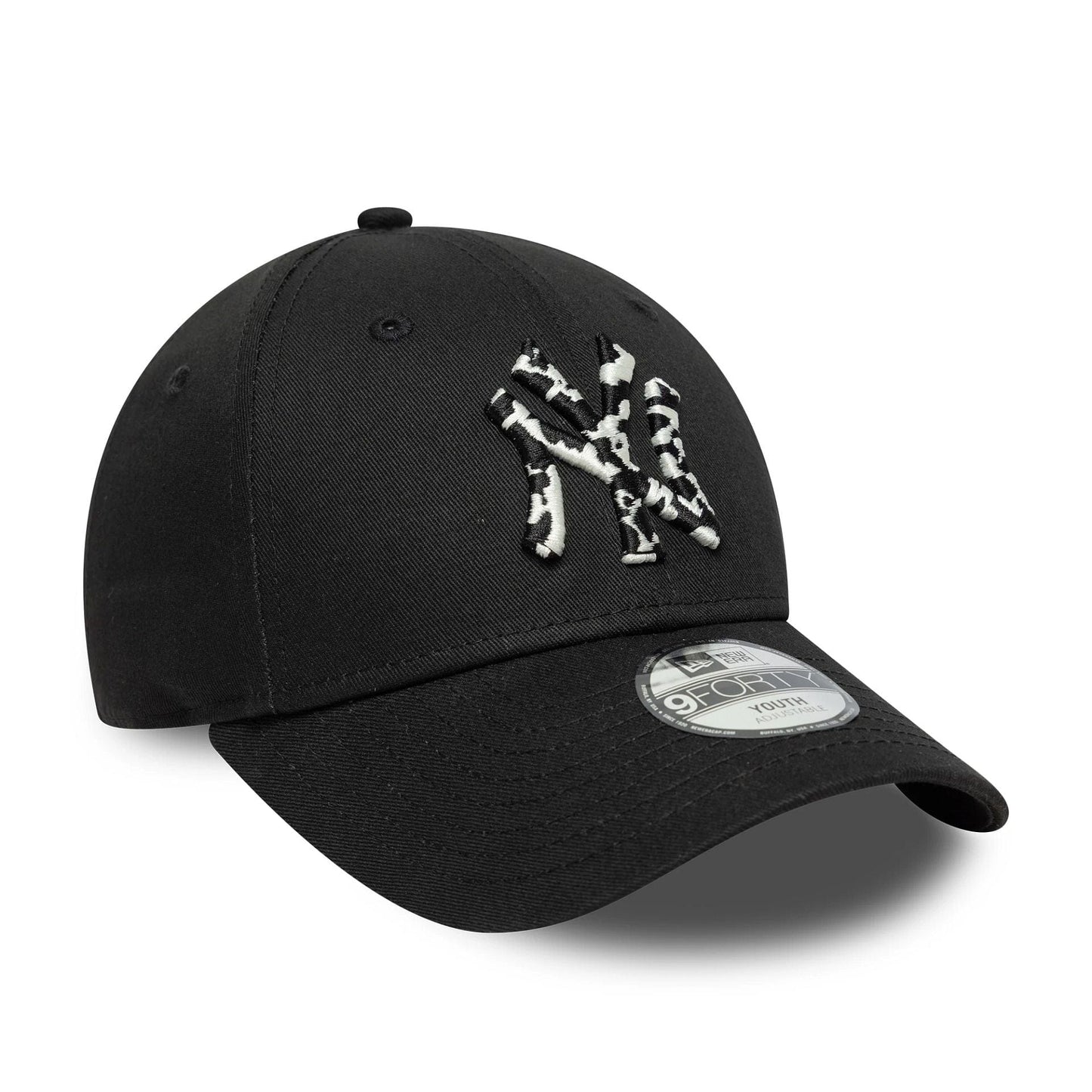 New York Yankees Youth MLB Animal Infill Black 9FORTY Cap