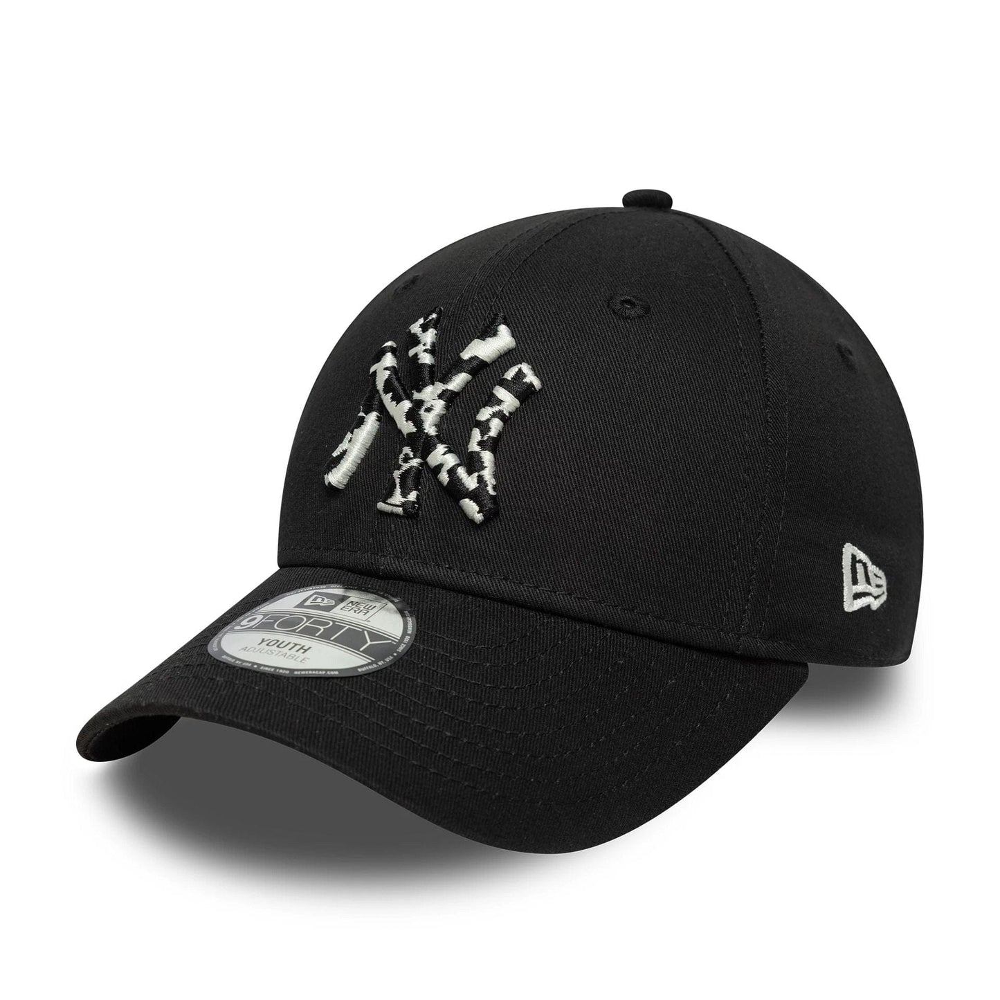 New York Yankees Youth MLB Animal Infill Black 9FORTY Cap