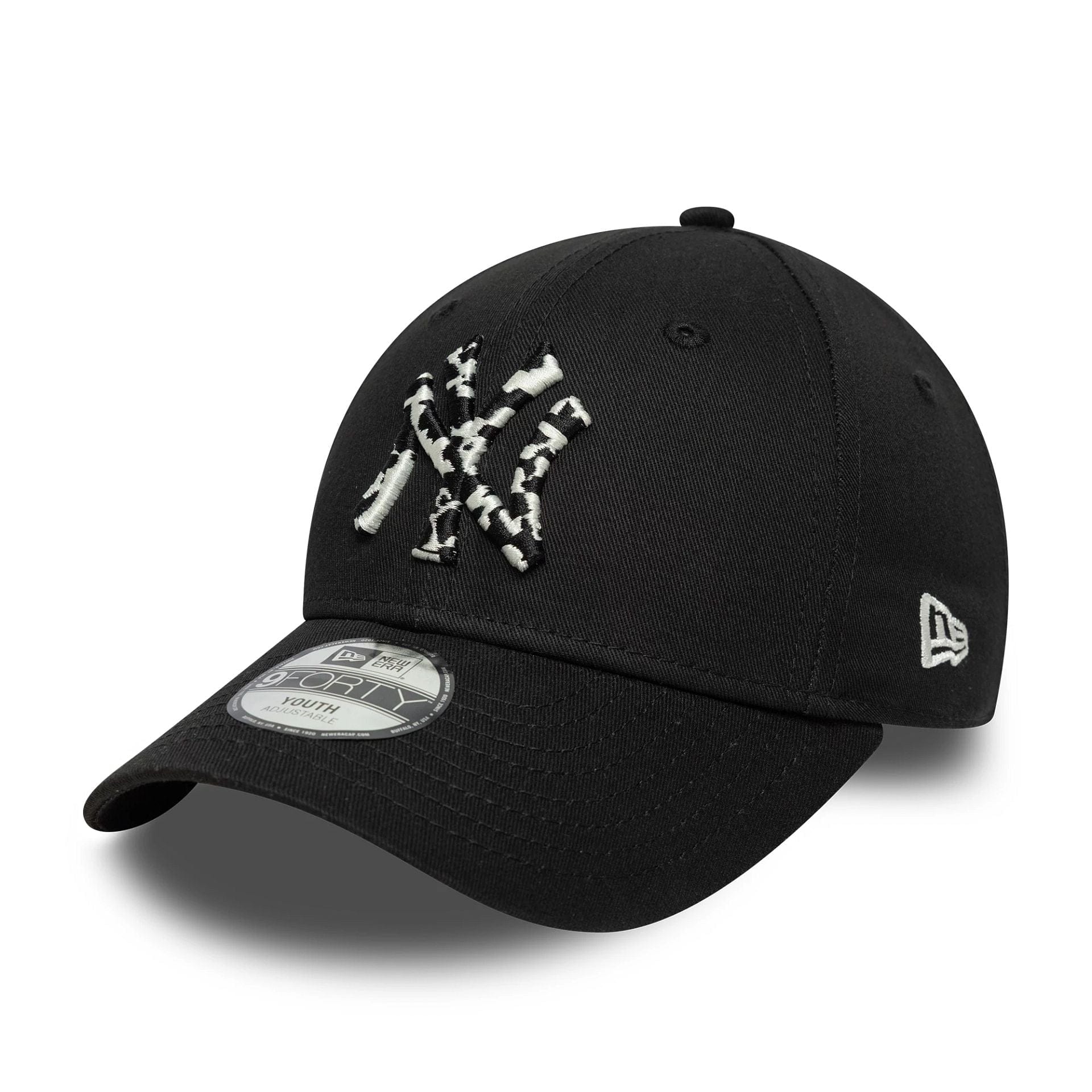New York Yankees Youth MLB Animal Infill Black 9FORTY Cap