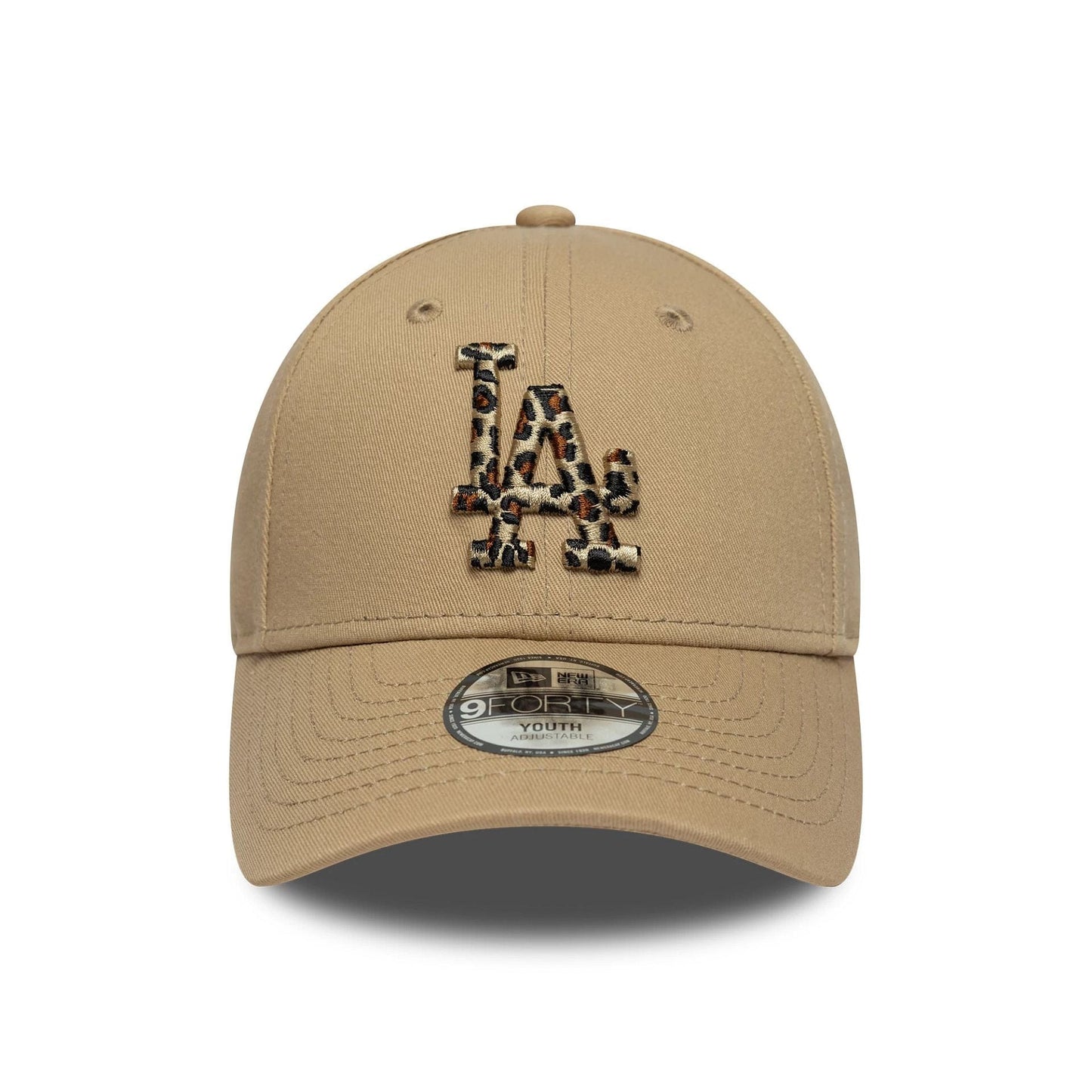 LA Dodgers Youth MLB Animal Infill Light Beige 9FORTY Cap