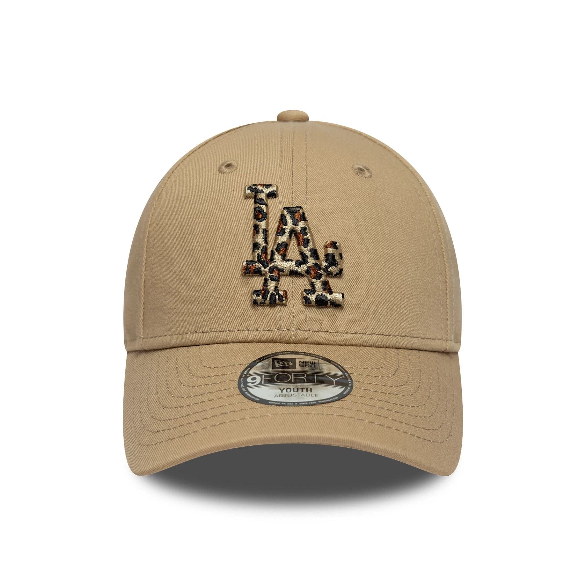 LA Dodgers Youth MLB Animal Infill Light Beige 9FORTY Cap
