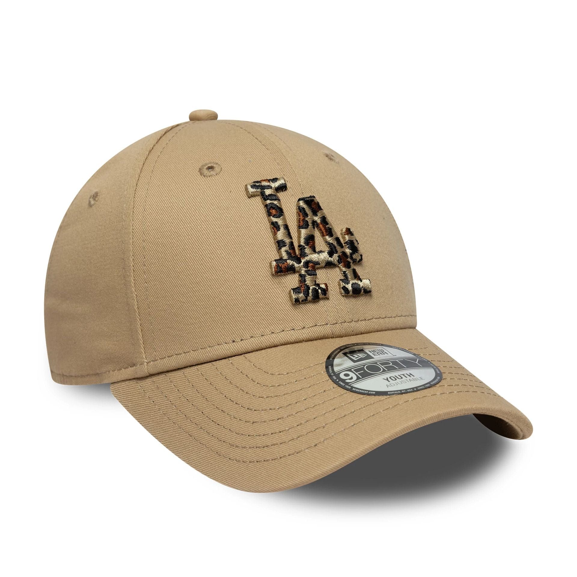 LA Dodgers Youth MLB Animal Infill Light Beige 9FORTY Cap