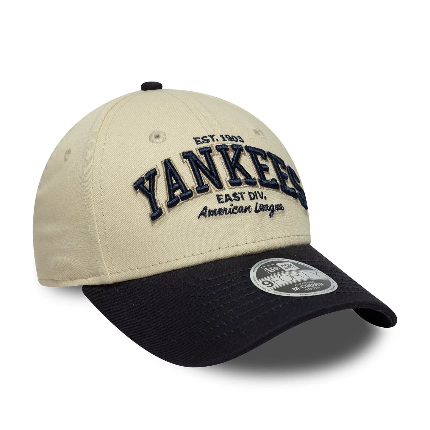 New York Yankees Youth MLB Wordmark Black 9FORTY M-Crown Cap