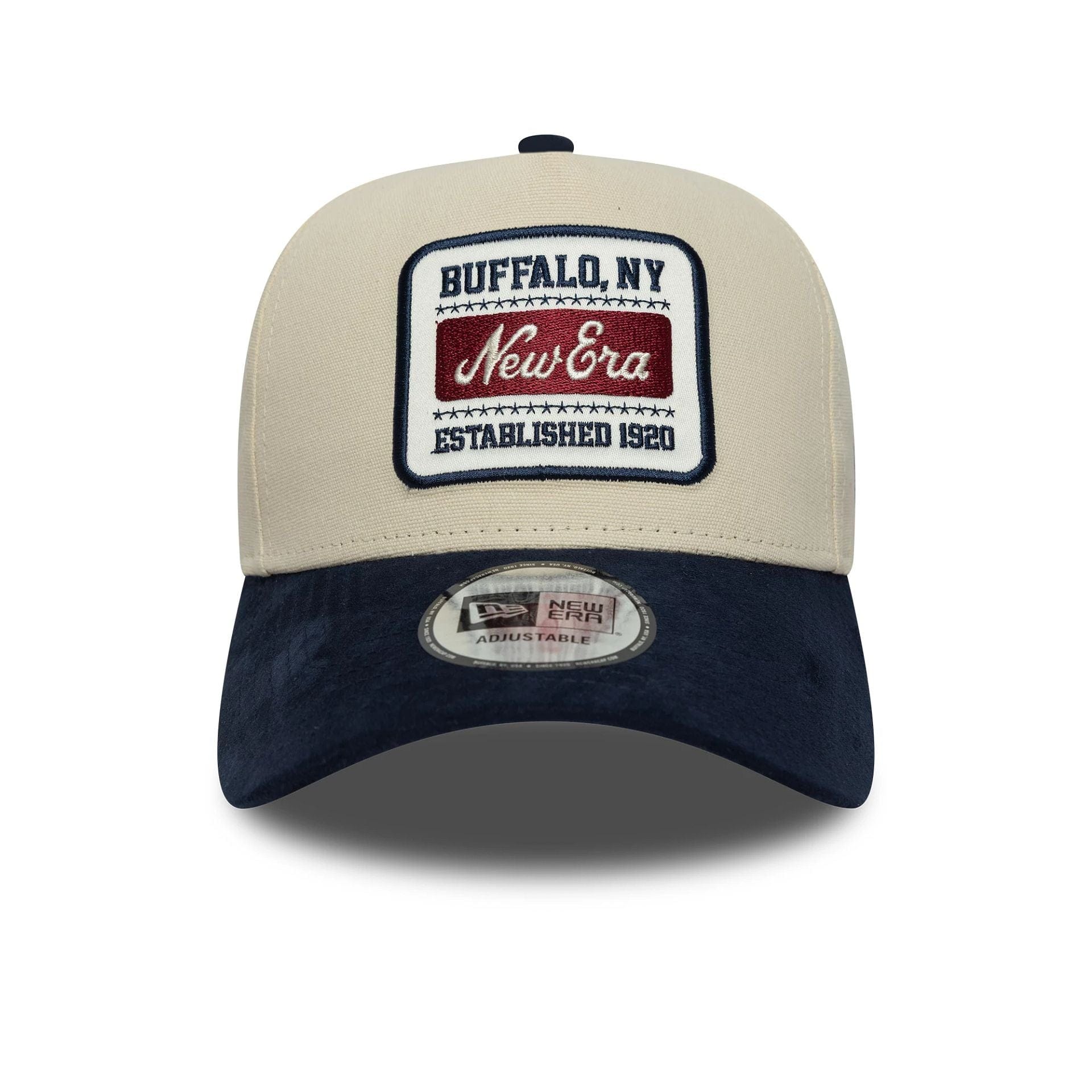 New Era Patch Suede Cream 9FORTY E-Frame Cap