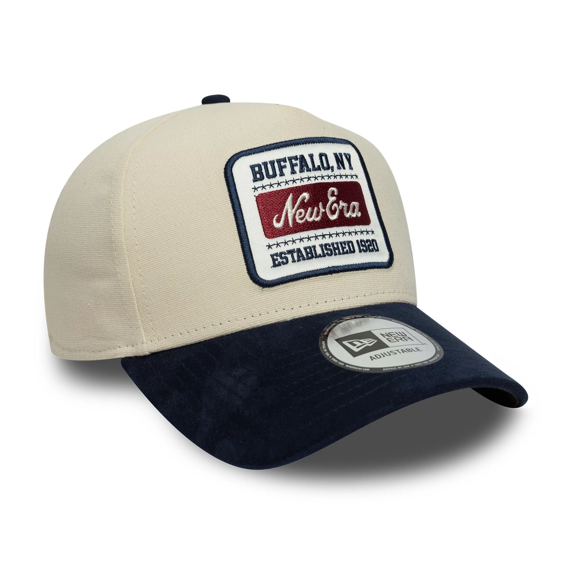 New Era Patch Suede Cream 9FORTY E-Frame Cap